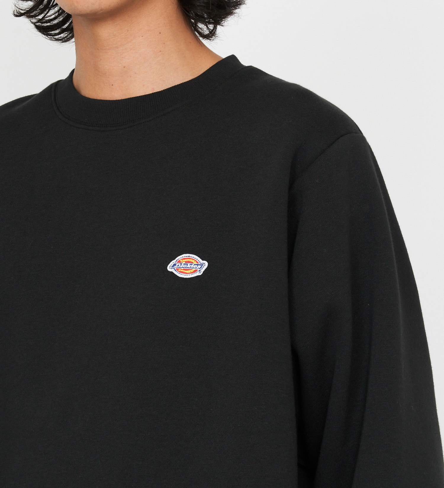 Dickies(ディッキーズ)の刺繍ロゴクルーネックスウェット|トップス/スウェット/メンズ|ブラック