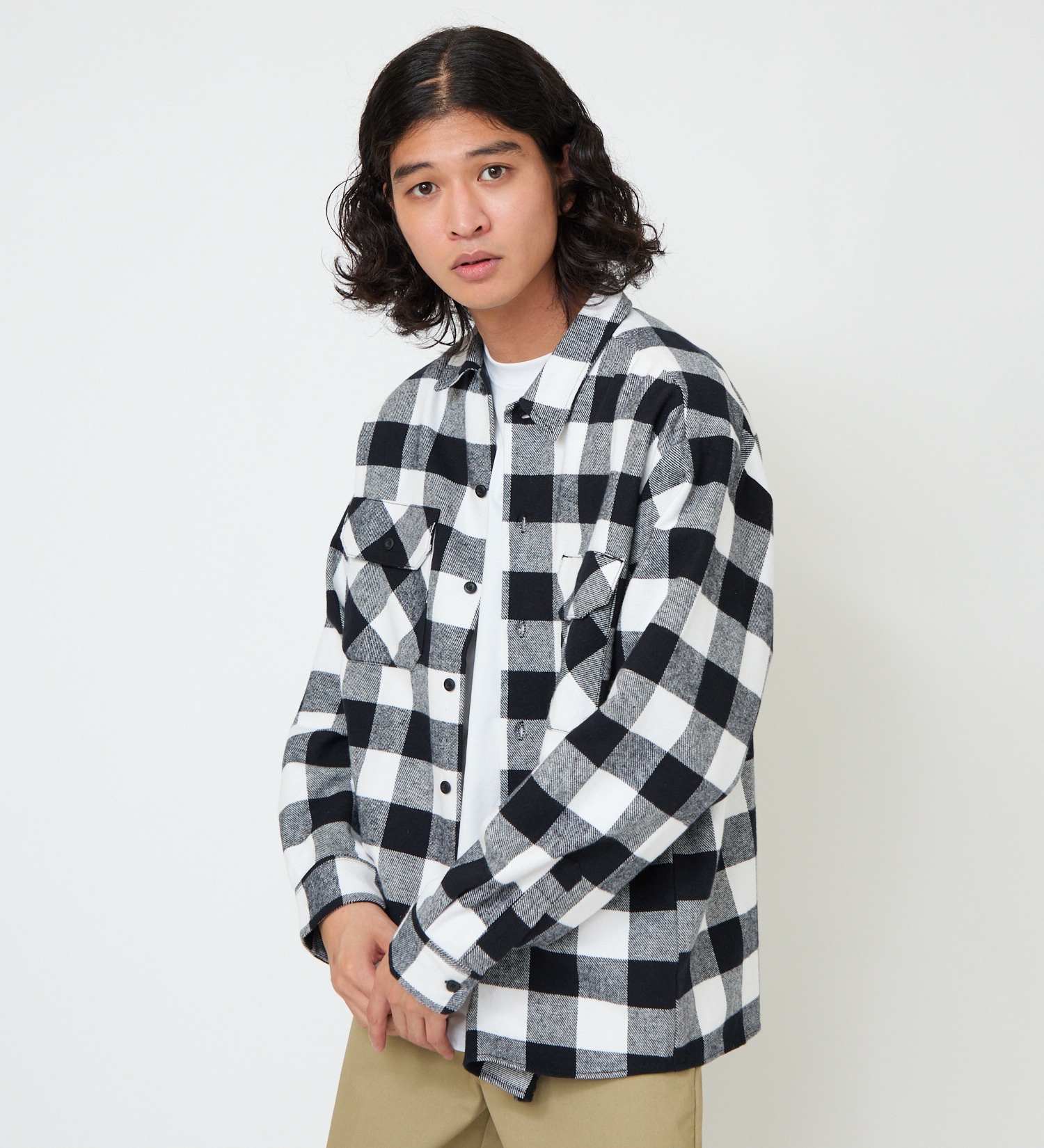 Dickies(ディッキーズ)のブロックチェックフランネルシャツ|トップス/シャツ/ブラウス/メンズ|ブラック系その他