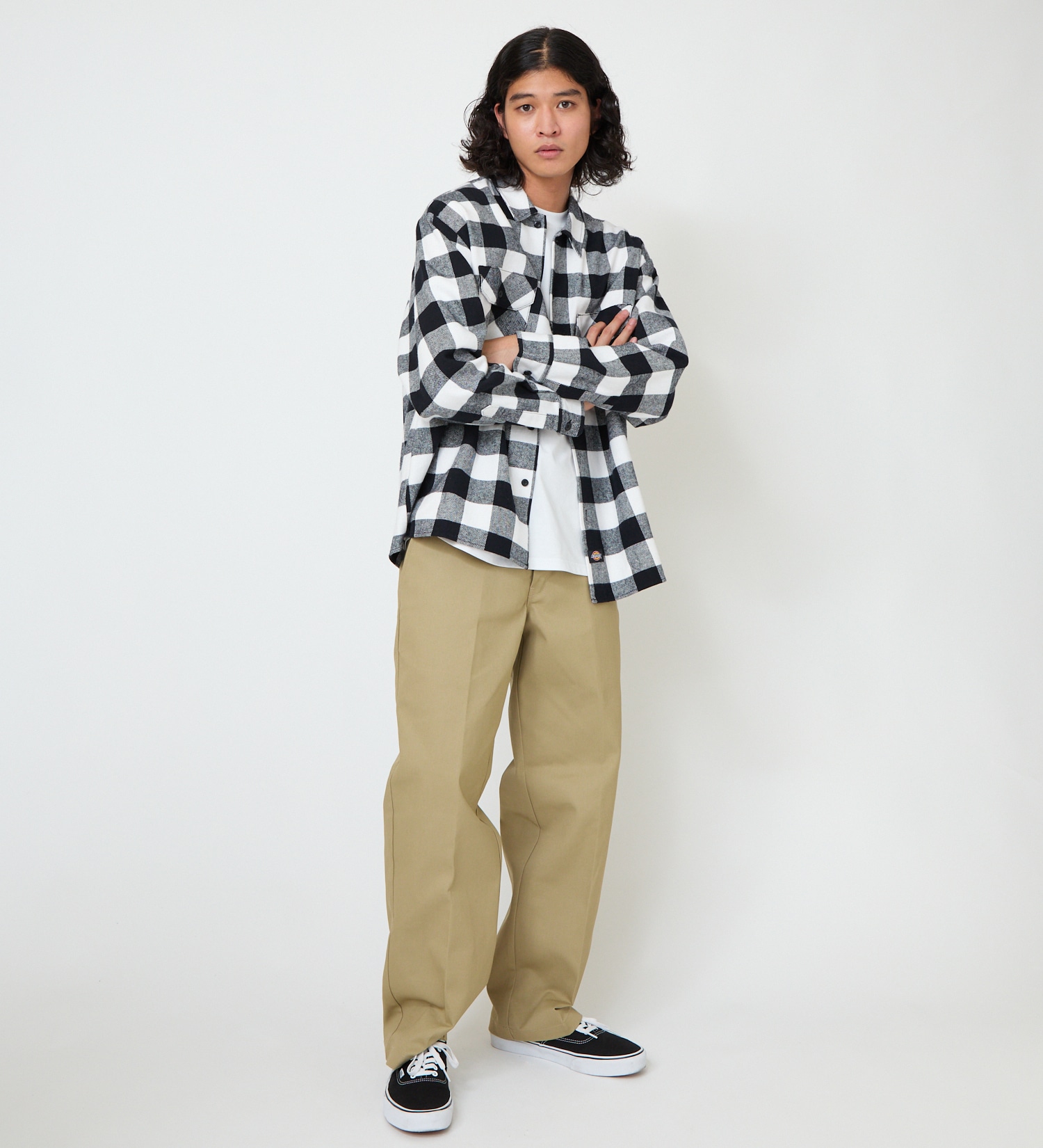 Dickies(ディッキーズ)のブロックチェックフランネルシャツ|トップス/シャツ/ブラウス/メンズ|ブラック系その他