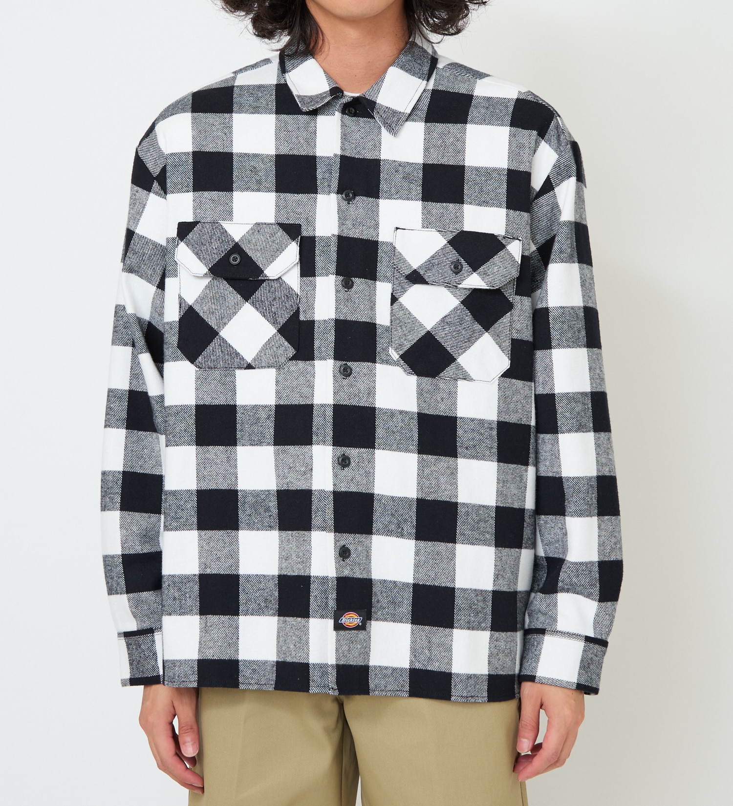 Dickies(ディッキーズ)のブロックチェックフランネルシャツ|トップス/シャツ/ブラウス/メンズ|ブラック系その他