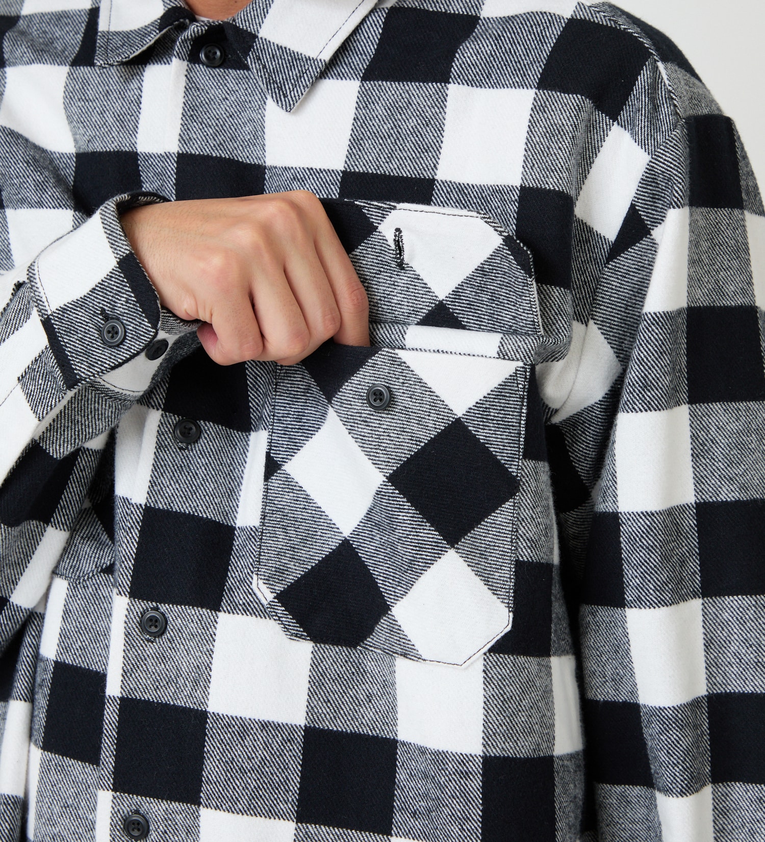 Dickies(ディッキーズ)のブロックチェックフランネルシャツ|トップス/シャツ/ブラウス/メンズ|ブラック系その他
