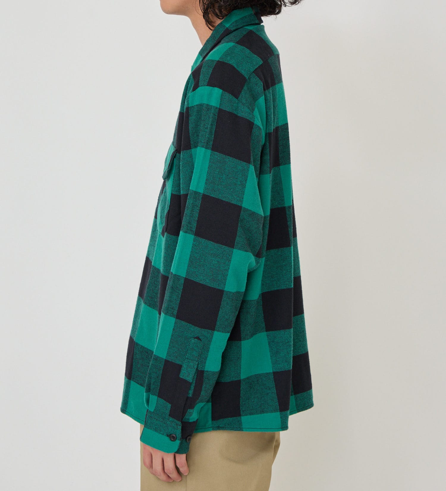 Dickies(ディッキーズ)のブロックチェックフランネルシャツ|トップス/シャツ/ブラウス/メンズ|グリーン系その他