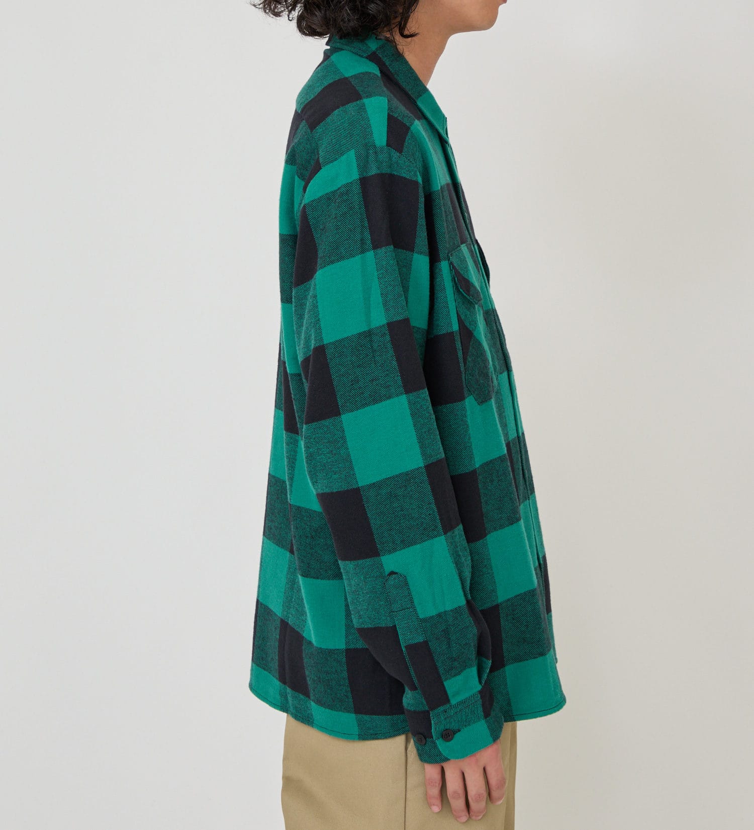 Dickies(ディッキーズ)のブロックチェックフランネルシャツ|トップス/シャツ/ブラウス/メンズ|グリーン系その他