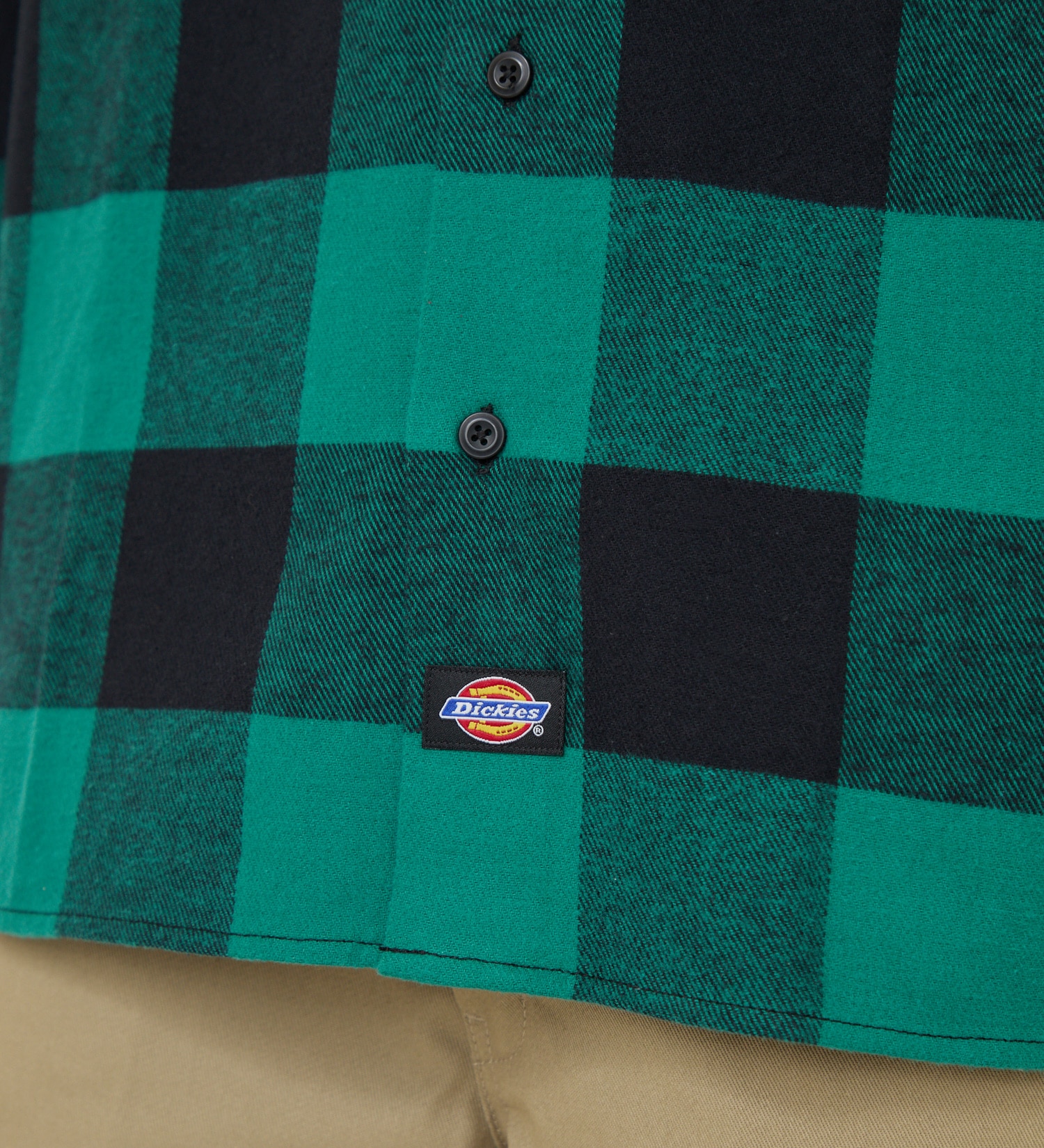 Dickies(ディッキーズ)のブロックチェックフランネルシャツ|トップス/シャツ/ブラウス/メンズ|グリーン系その他