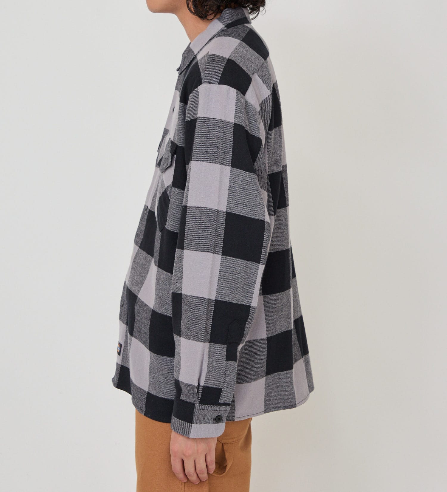 Dickies(ディッキーズ)のブロックチェックフランネルシャツ|トップス/シャツ/ブラウス/メンズ|グレー系その他