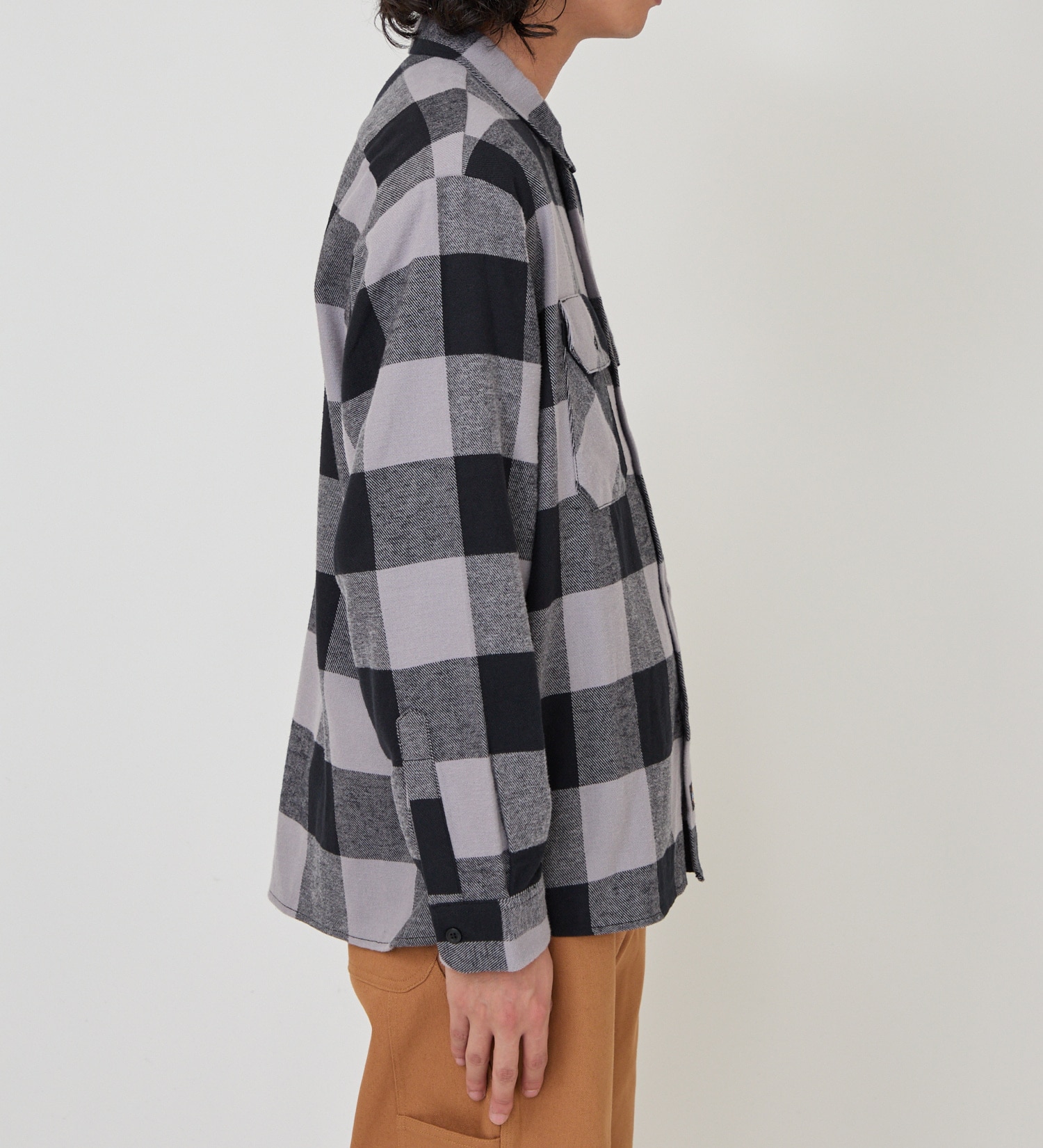 Dickies(ディッキーズ)のブロックチェックフランネルシャツ|トップス/シャツ/ブラウス/メンズ|グレー系その他