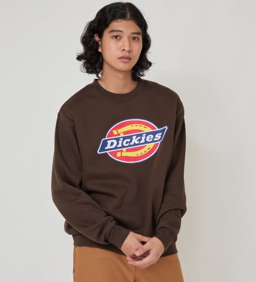 Dickies(ディッキーズ)のロゴクルーネックスウェット|トップス/スウェット/メンズ|ダークブラウン