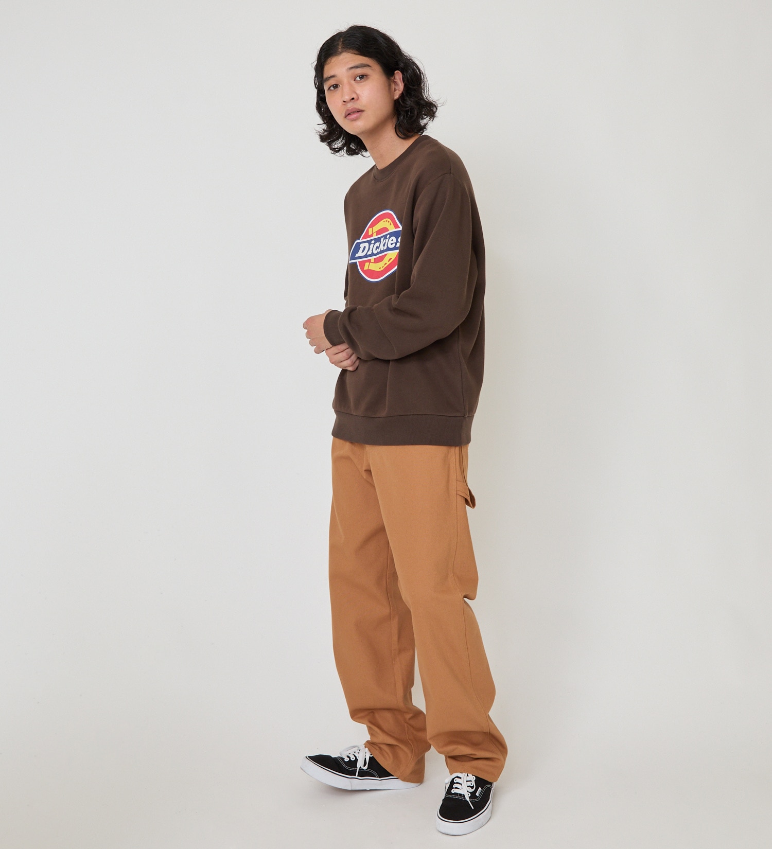 Dickies(ディッキーズ)のロゴクルーネックスウェット|トップス/スウェット/メンズ|ダークブラウン