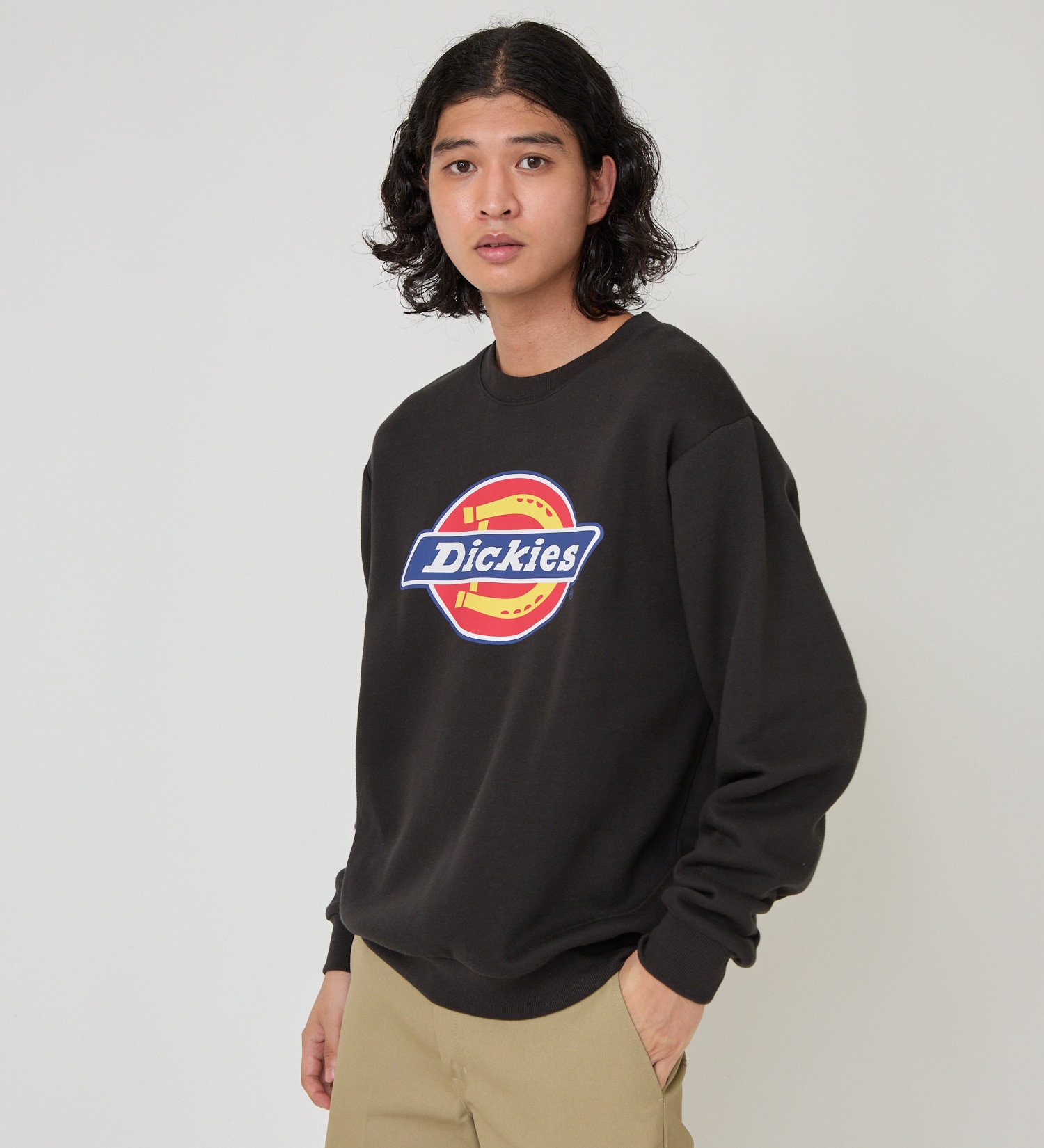Dickies(ディッキーズ)のロゴクルーネックスウェット|トップス/スウェット/メンズ|ブラック
