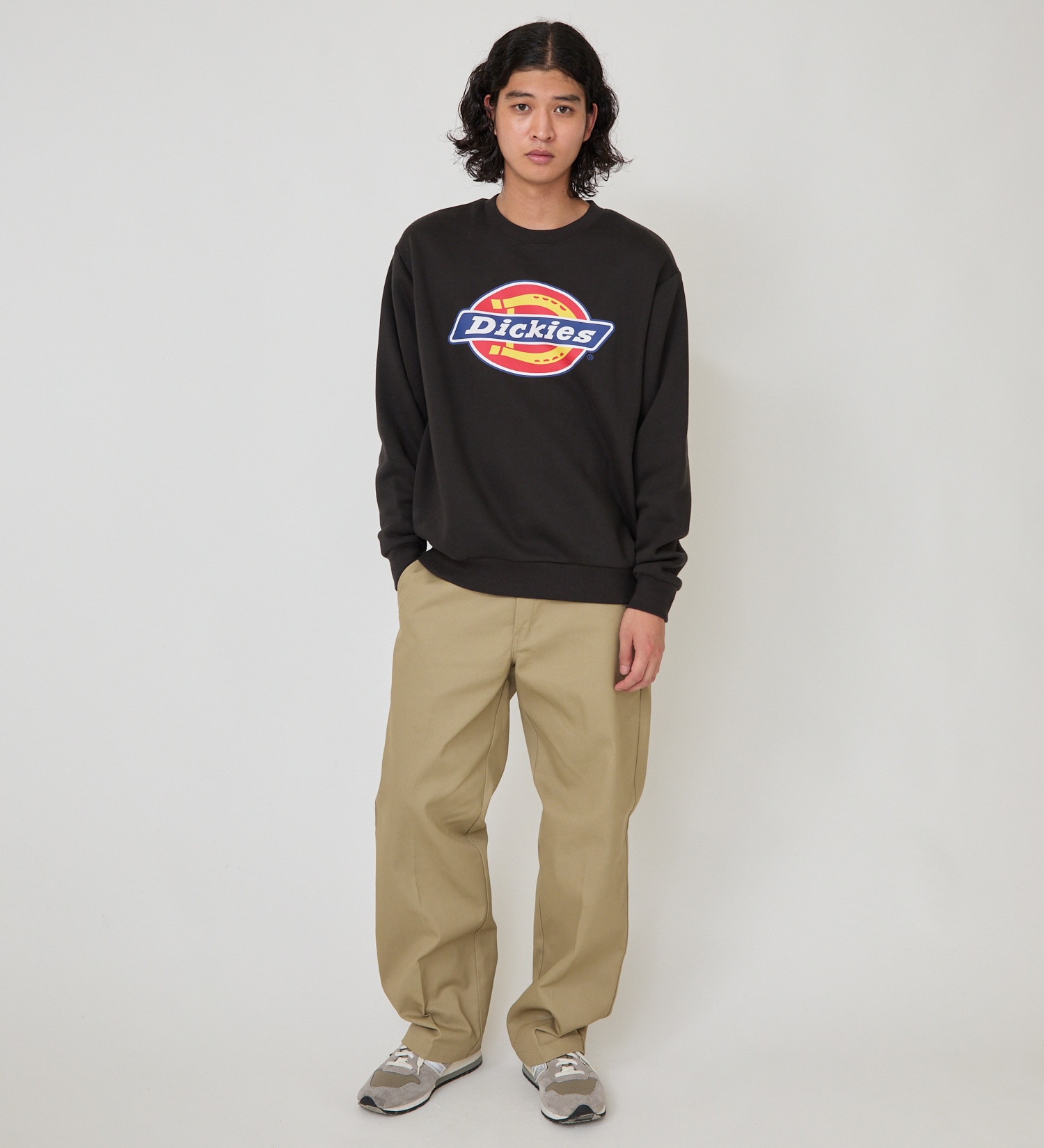 Dickies(ディッキーズ)のロゴクルーネックスウェット|トップス/スウェット/メンズ|ブラック