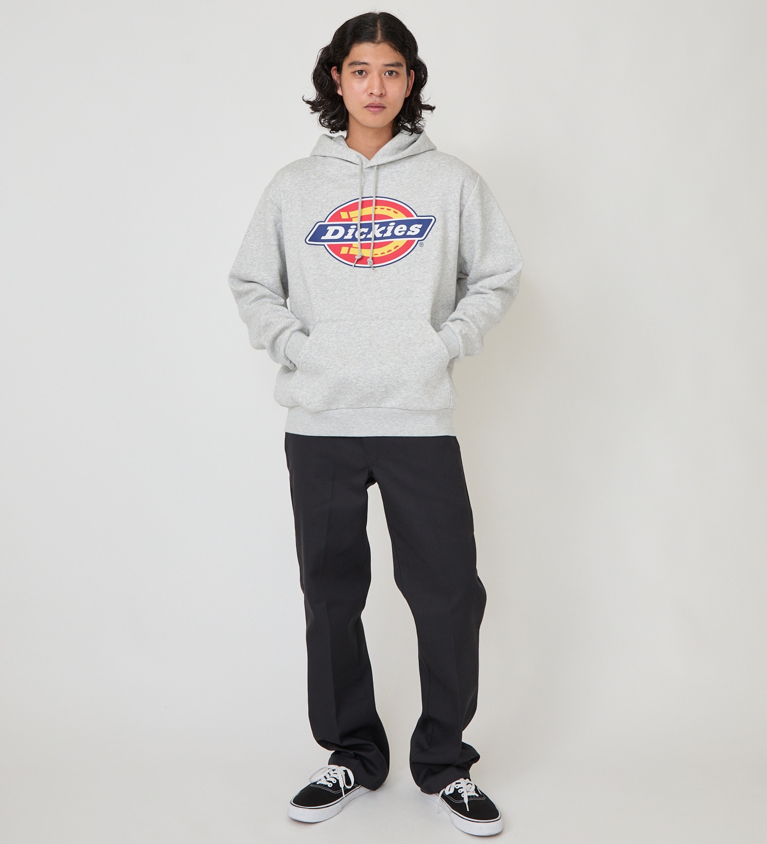 Dickies(ディッキーズ)のロゴフーディ|トップス/パーカー/メンズ|ヘザ－グレー