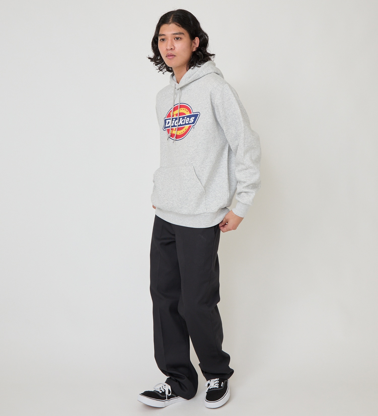 Dickies(ディッキーズ)のロゴフーディ|トップス/パーカー/メンズ|ヘザ－グレー