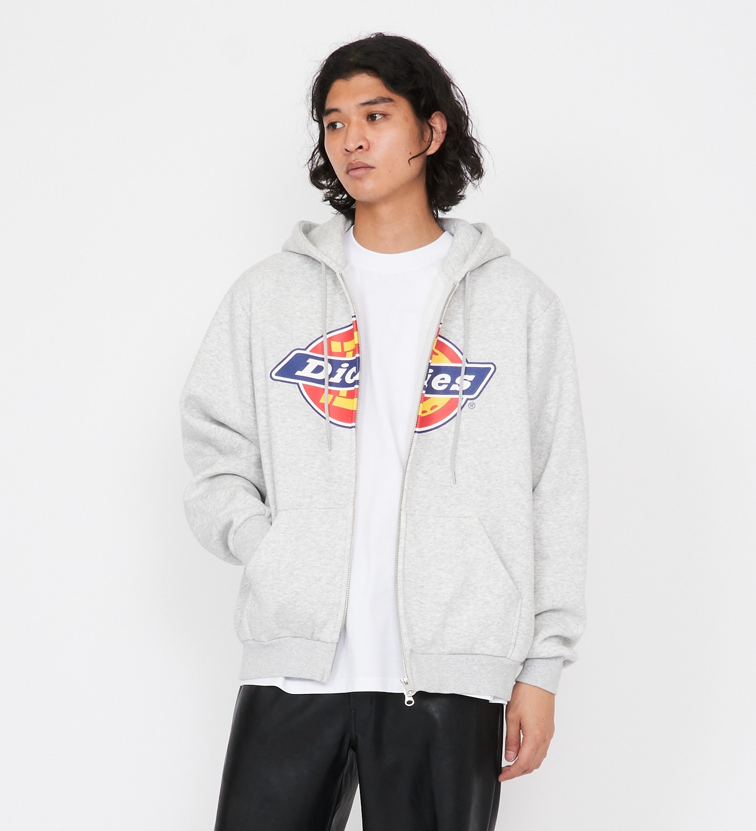 Dickies(ディッキーズ)のロゴジップアップフーディ|トップス/パーカー/メンズ|ヘザ-グレー