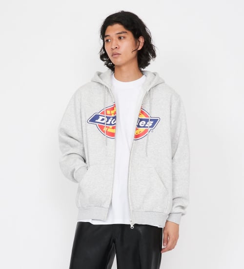 Dickies(ディッキーズ)のロゴジップアップフーディ|トップス/パーカー/メンズ|ヘザ－グレー