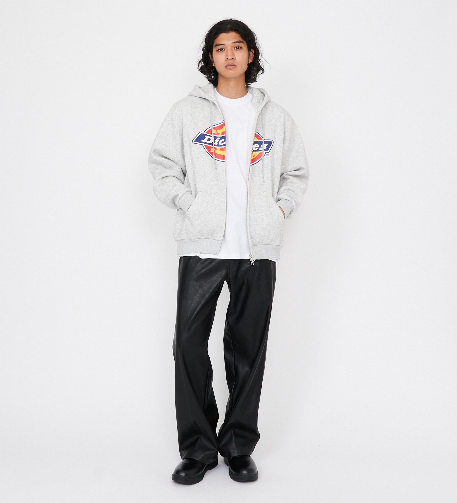 Dickies(ディッキーズ)のロゴジップアップフーディ|トップス/パーカー/メンズ|ヘザ-グレー