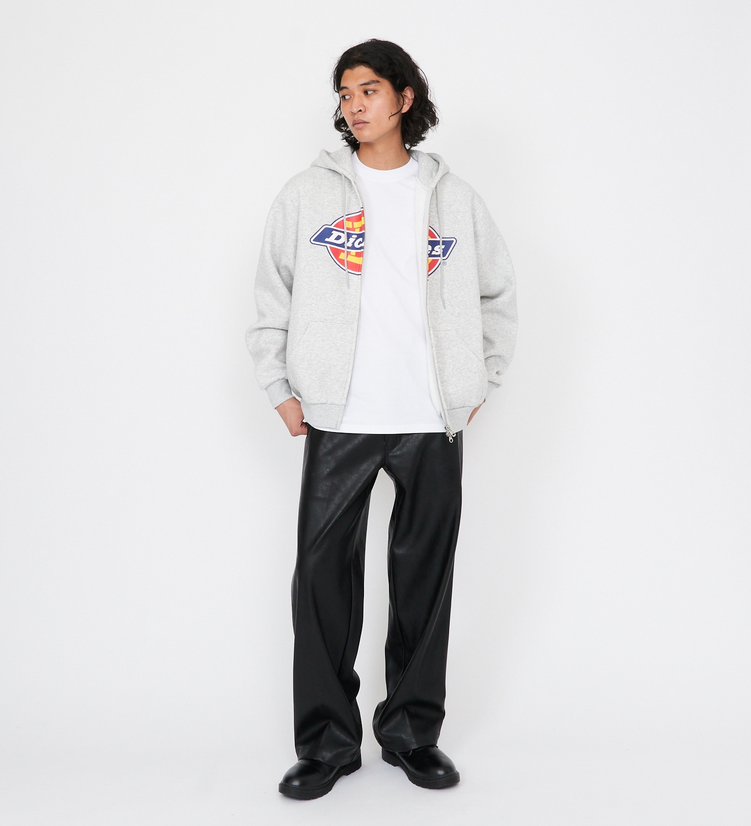 Dickies(ディッキーズ)のロゴジップアップフーディ|トップス/パーカー/メンズ|ヘザ-グレー