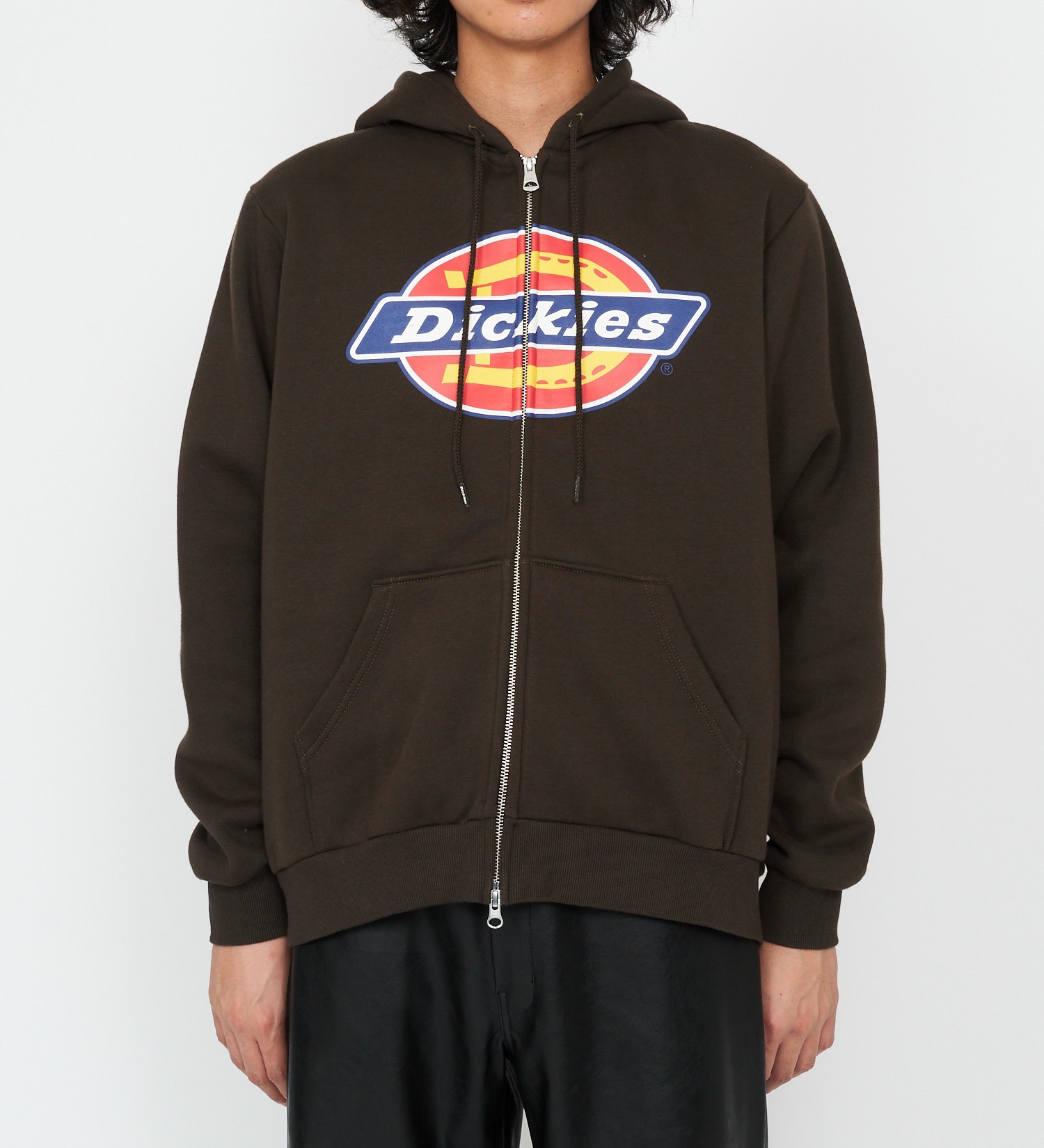 Dickies(ディッキーズ)のロゴジップアップフーディ|トップス/パーカー/メンズ|ダークブラウン