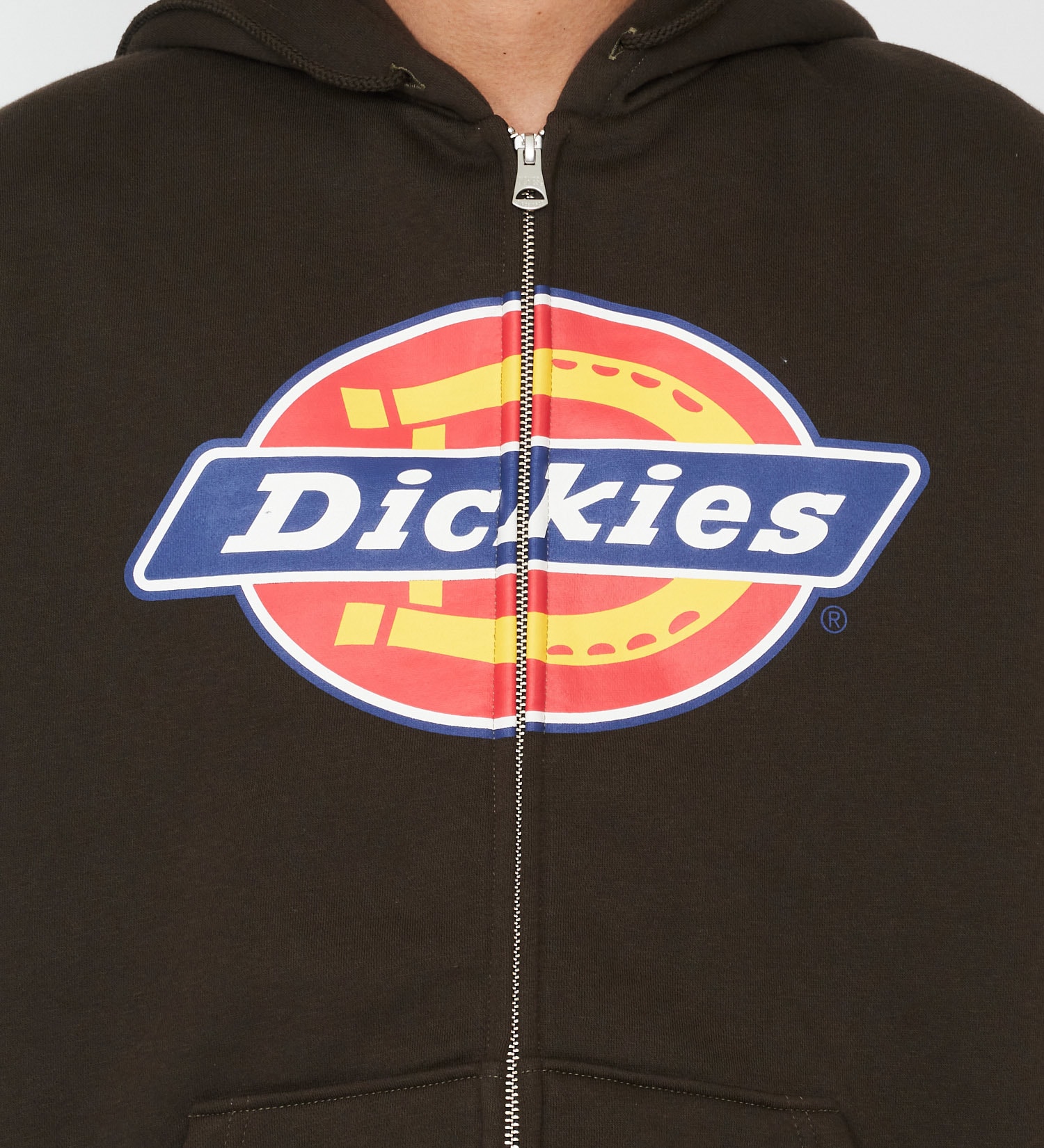 Dickies(ディッキーズ)のロゴジップアップフーディ|トップス/パーカー/メンズ|ダークブラウン