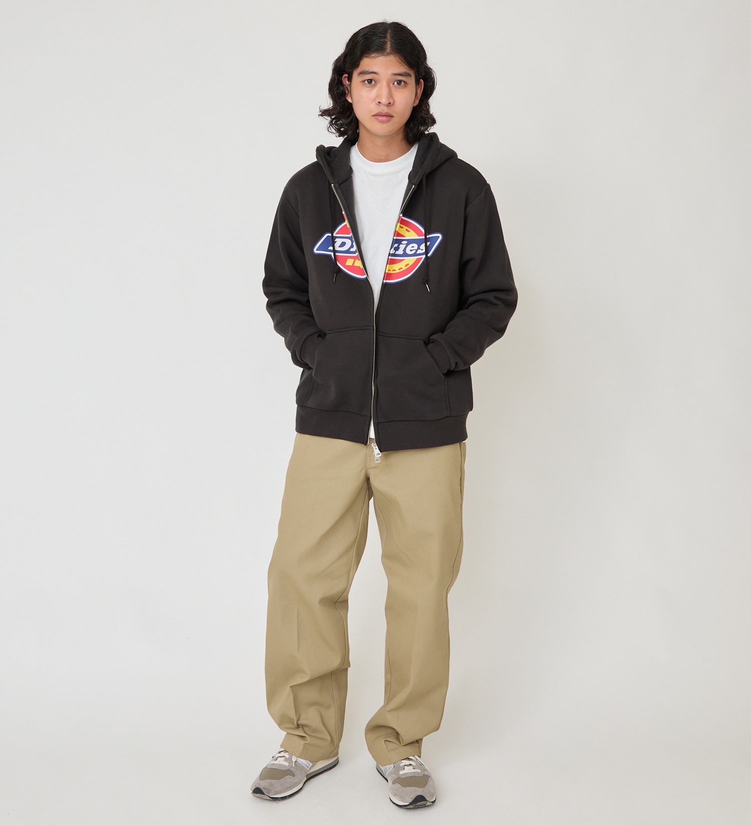 Dickies(ディッキーズ)のロゴジップアップフーディ|トップス/パーカー/メンズ|ブラック