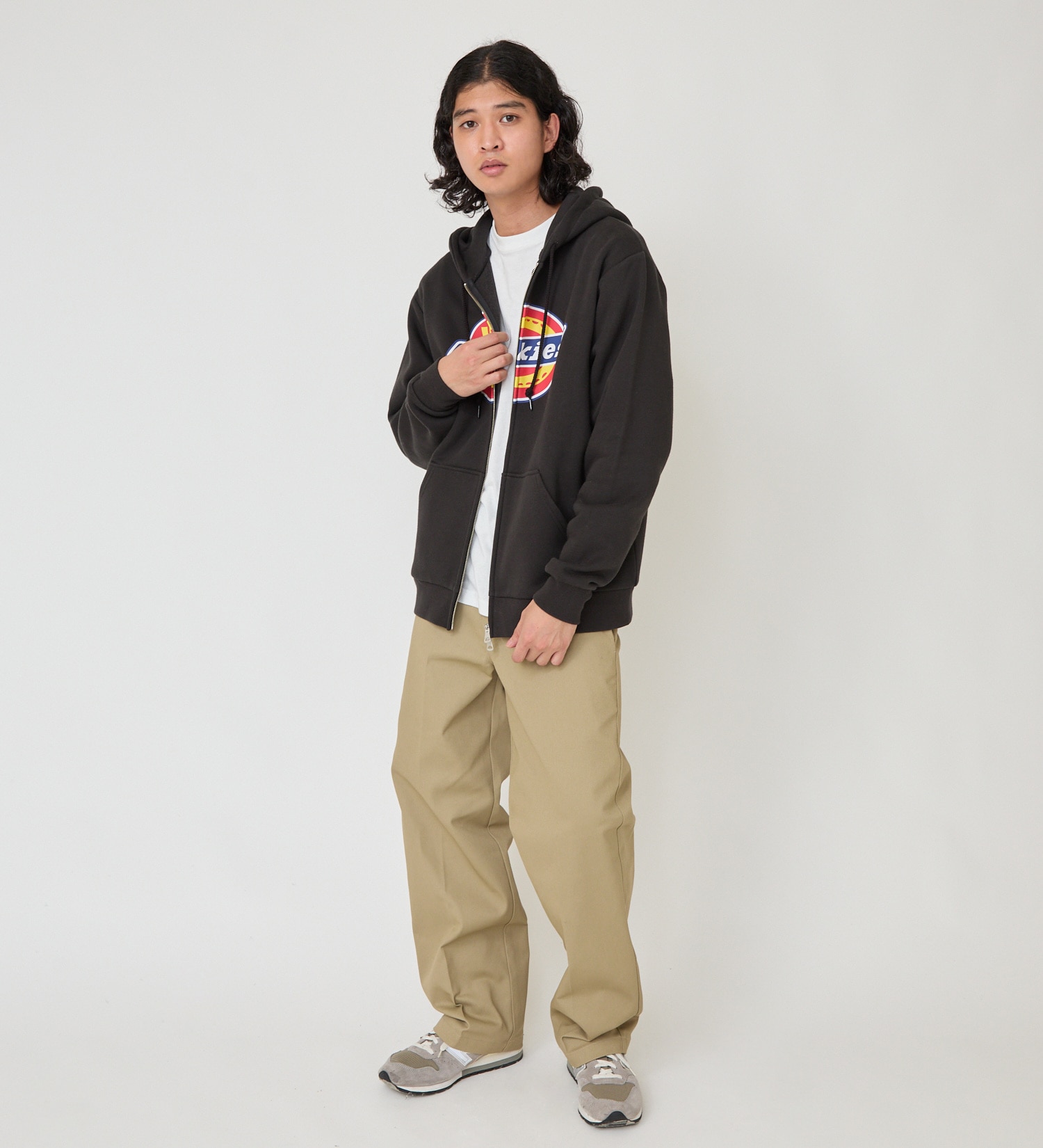 Dickies(ディッキーズ)のロゴジップアップフーディ|トップス/パーカー/メンズ|ブラック