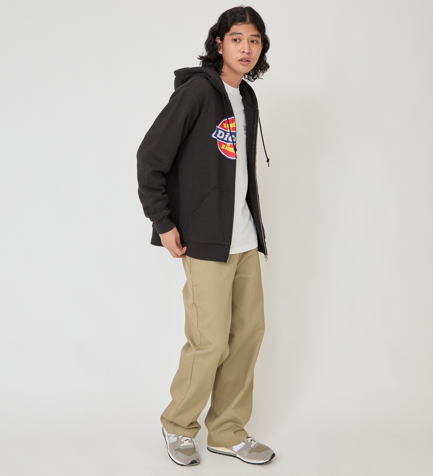 Dickies(ディッキーズ)のロゴジップアップフーディ|トップス/パーカー/メンズ|ブラック