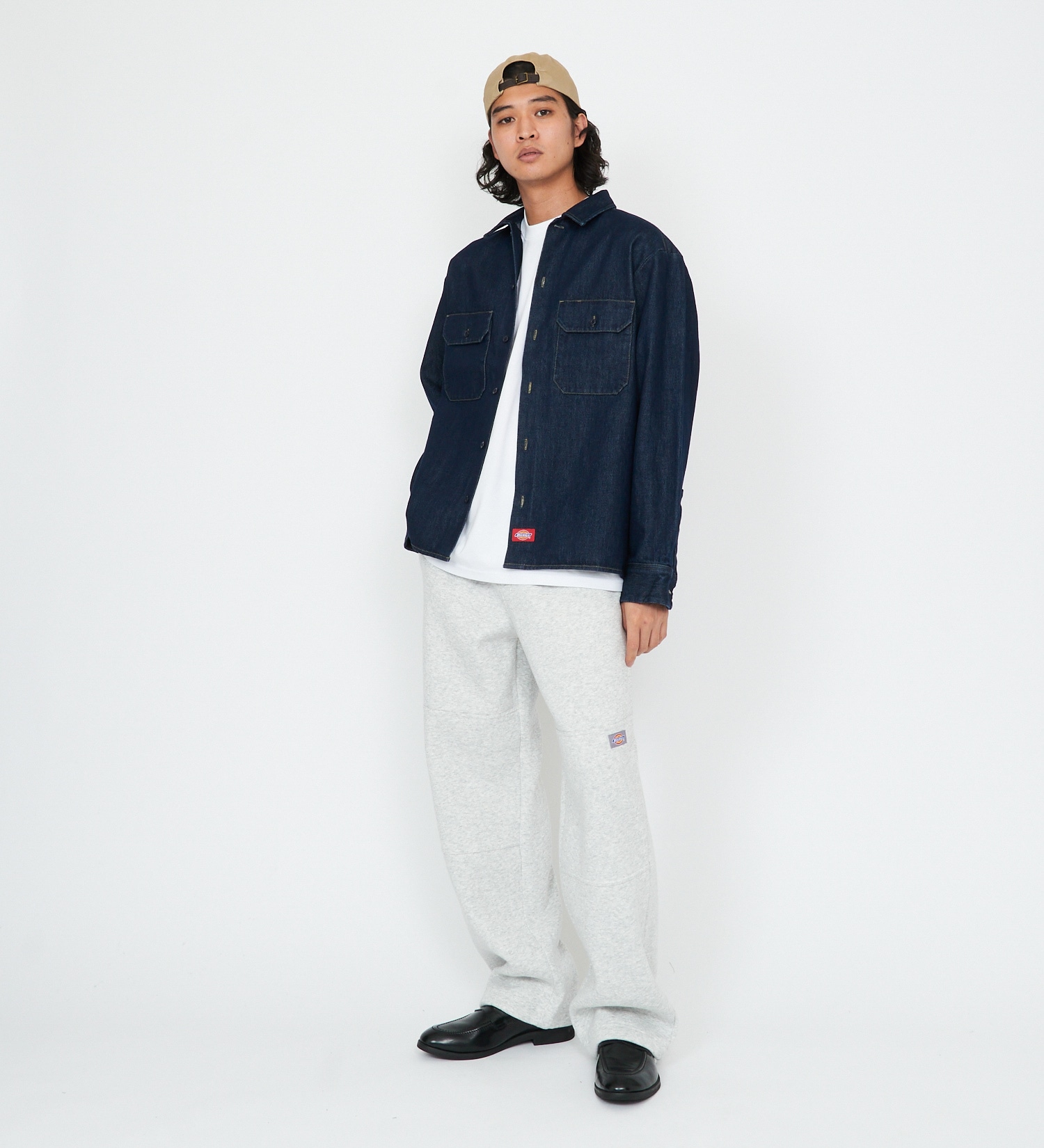 Dickies(ディッキーズ)のスウェットダブルニーワークパンツ|パンツ/パンツ/メンズ|ヘザ－グレー