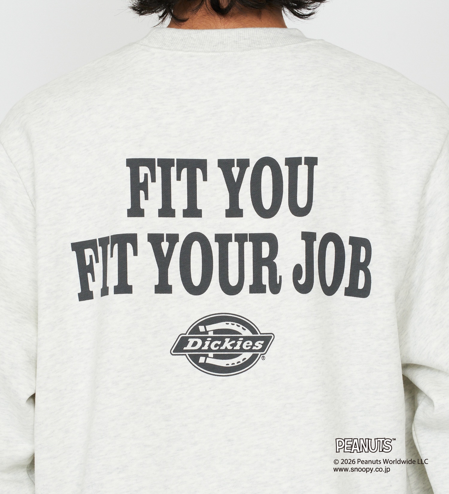 Dickies(ディッキーズ)のピーナッツ クルーネックスウェット チャーリーブラウン|トップス/スウェット/メンズ|ヘザ-グレー
