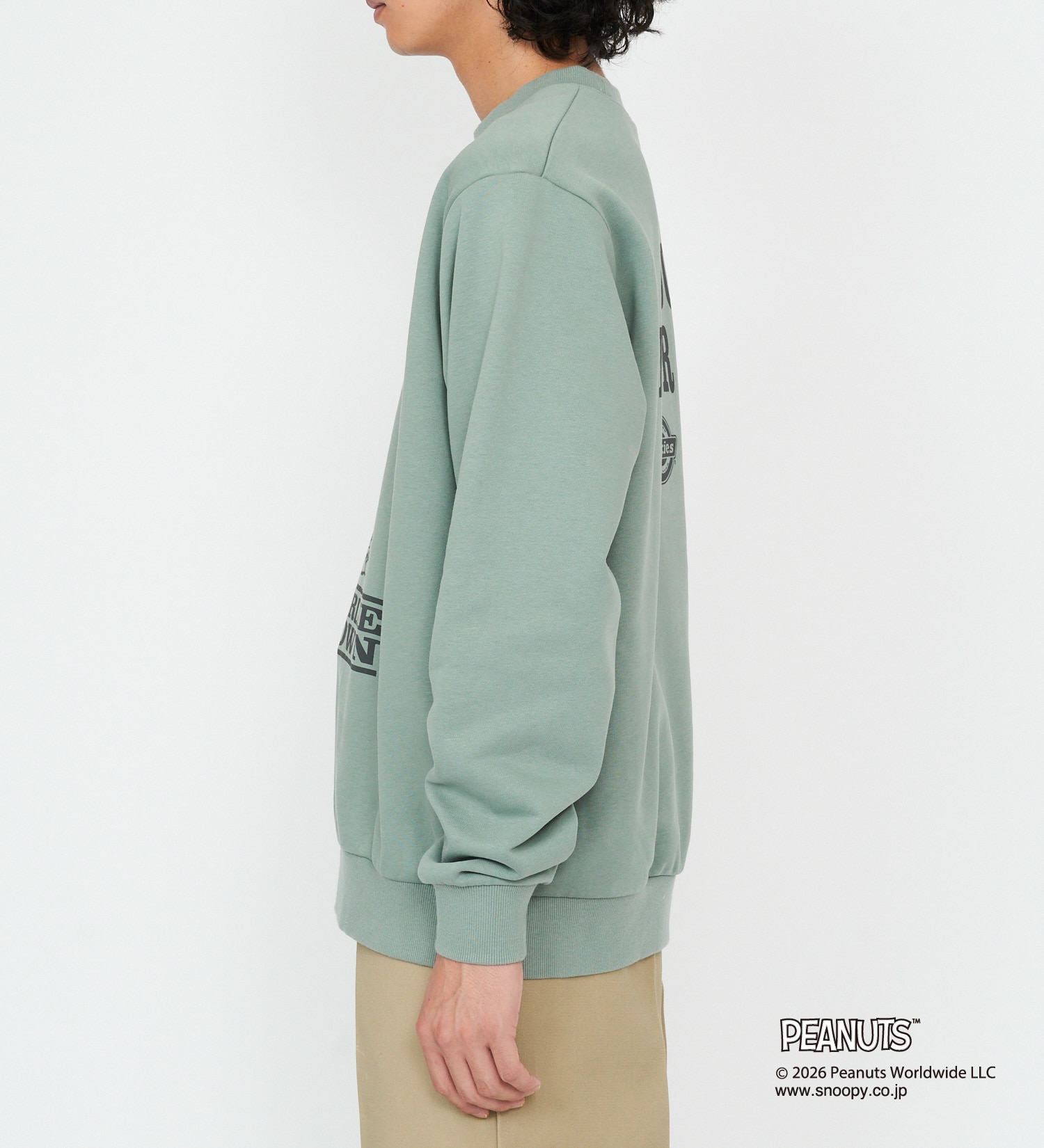 Dickies(ディッキーズ)のピーナッツ クルーネックスウェット チャーリーブラウン|トップス/スウェット/メンズ|グリーン