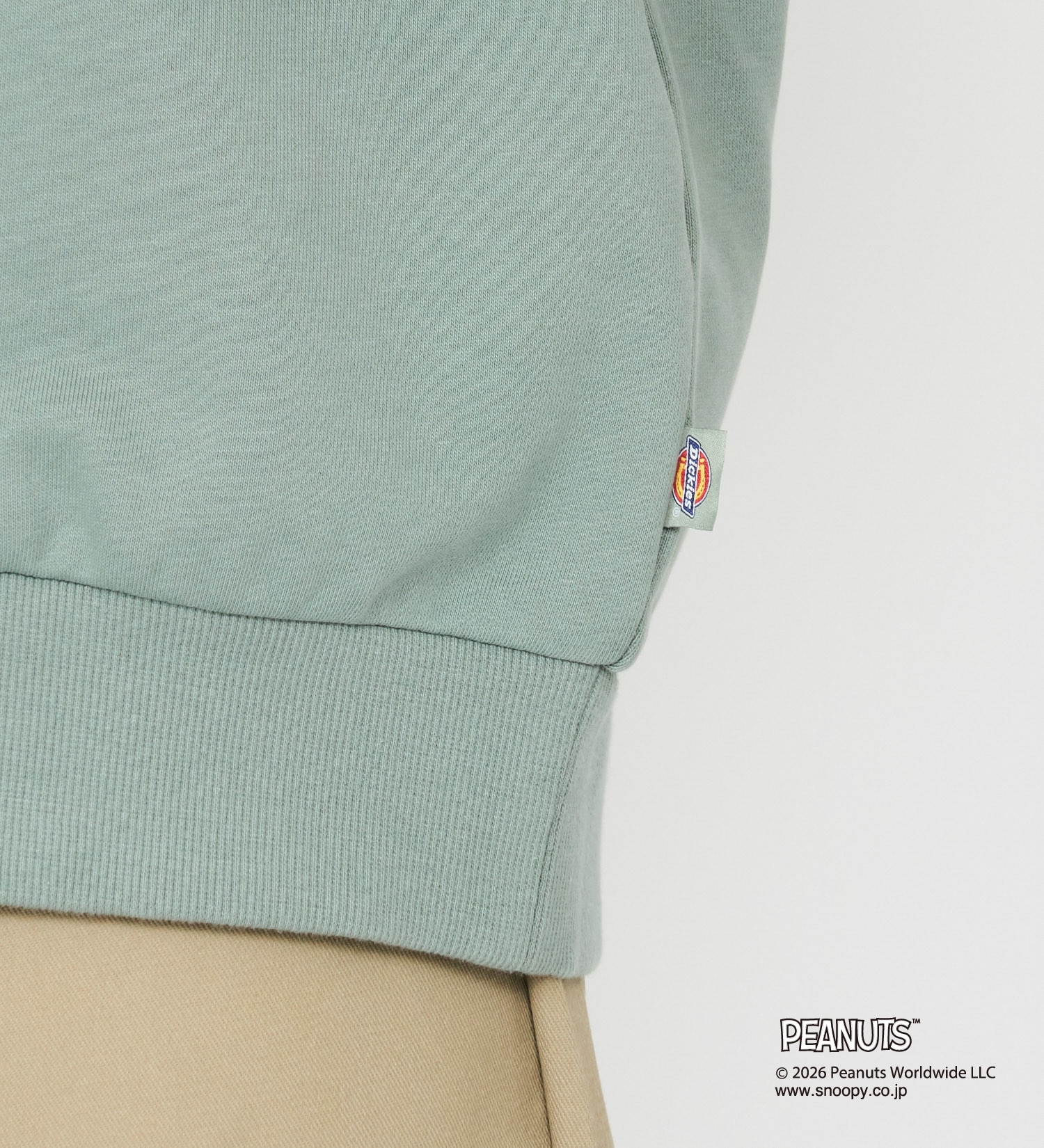 Dickies(ディッキーズ)のピーナッツ クルーネックスウェット チャーリーブラウン|トップス/スウェット/メンズ|グリーン