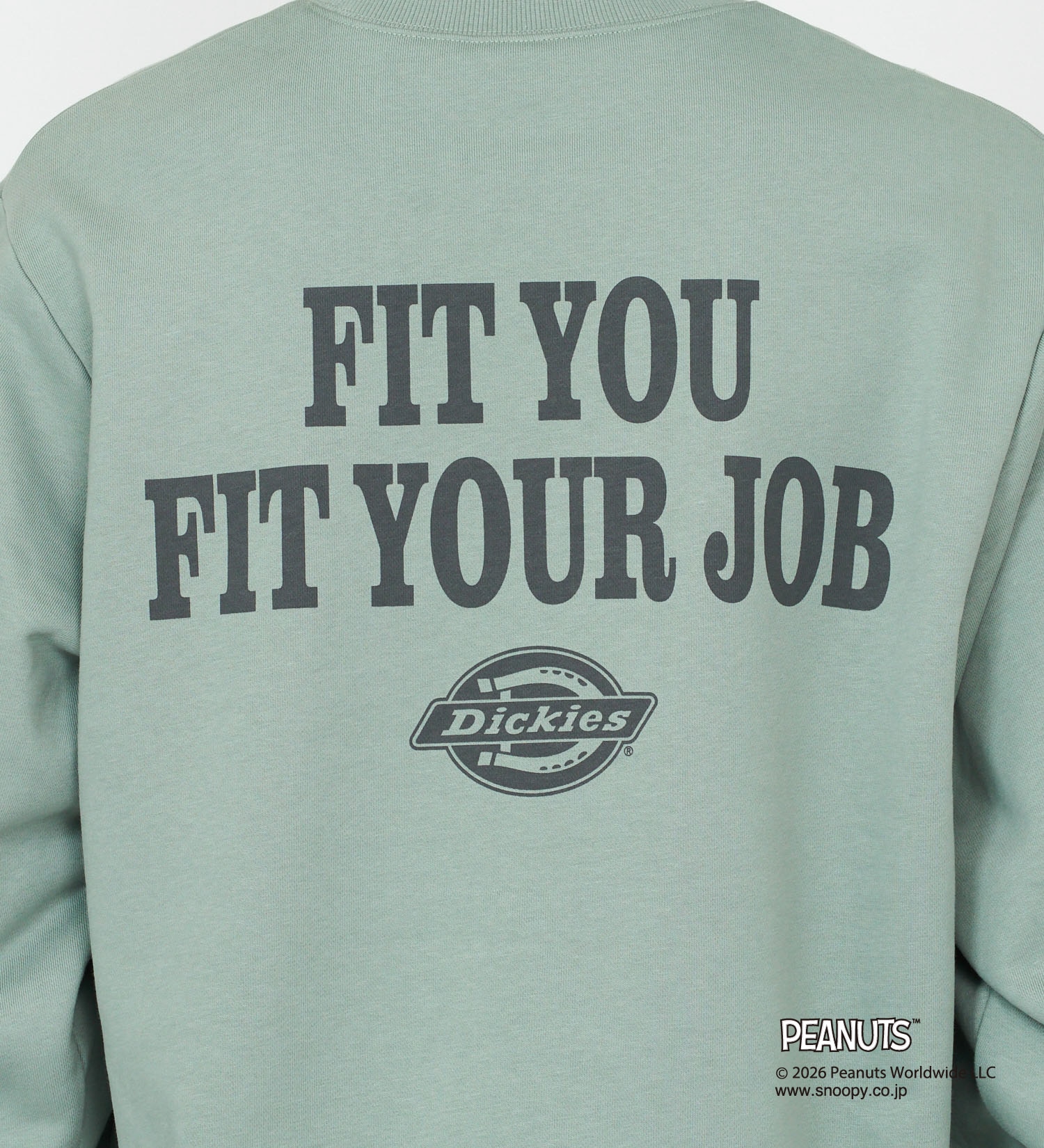 Dickies(ディッキーズ)のピーナッツ クルーネックスウェット チャーリーブラウン|トップス/スウェット/メンズ|グリーン