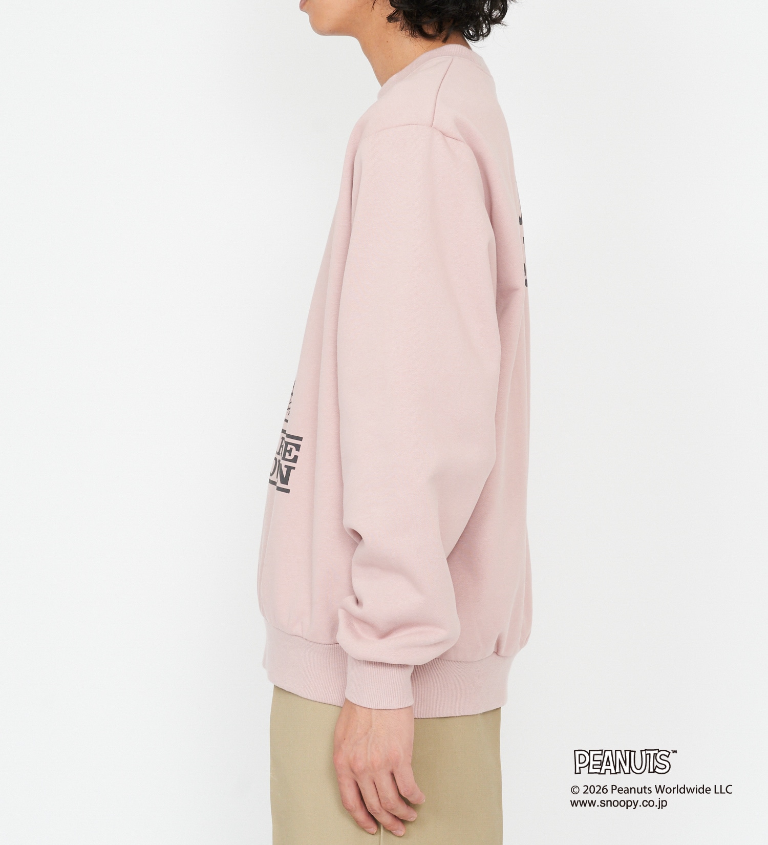 Dickies(ディッキーズ)のピーナッツ クルーネックスウェット チャーリーブラウン|トップス/スウェット/メンズ|ピンク