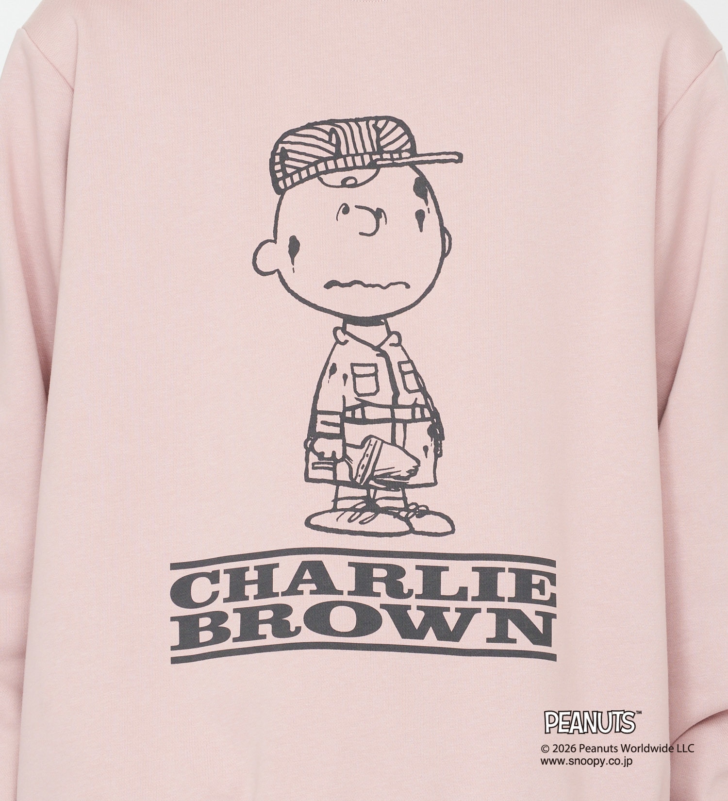 Dickies(ディッキーズ)のピーナッツ クルーネックスウェット チャーリーブラウン|トップス/スウェット/メンズ|ピンク
