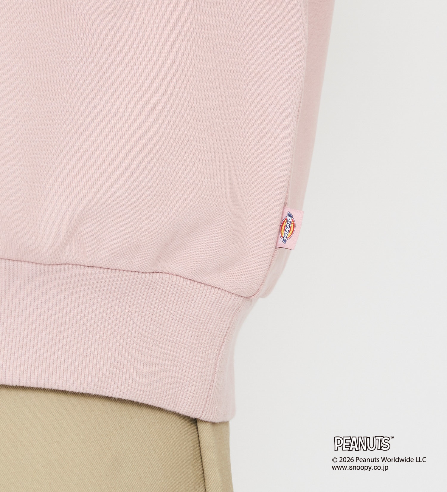 Dickies(ディッキーズ)のピーナッツ クルーネックスウェット チャーリーブラウン|トップス/スウェット/メンズ|ピンク