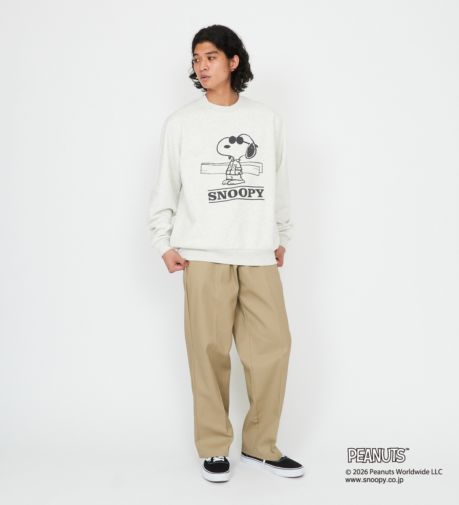 Dickies(ディッキーズ)のピーナッツ クルーネックスウェット スヌーピー|トップス/スウェット/メンズ|ヘザ－グレー