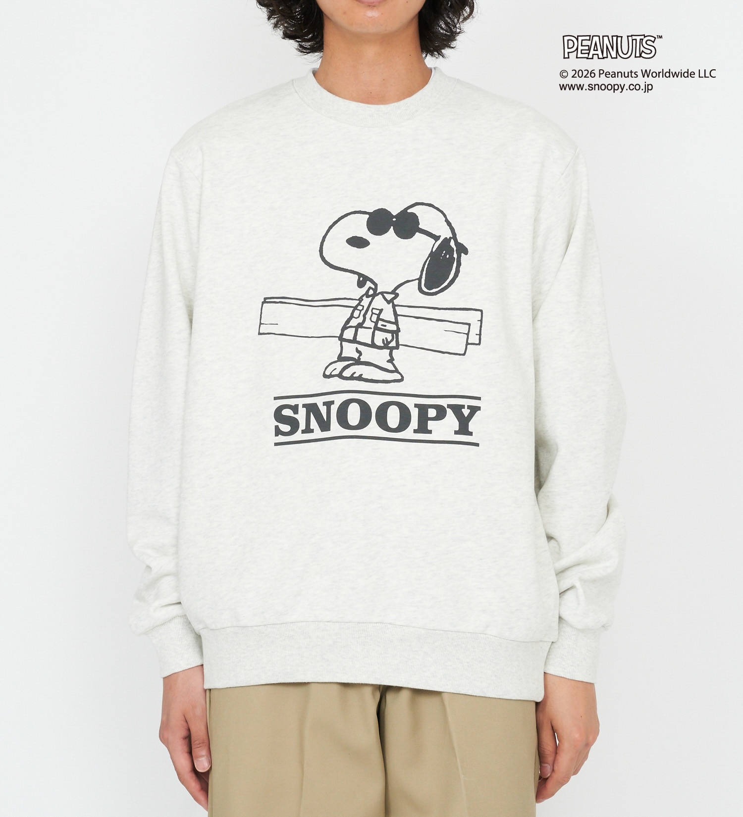 Dickies(ディッキーズ)のピーナッツ クルーネックスウェット スヌーピー|トップス/スウェット/メンズ|ヘザ－グレー