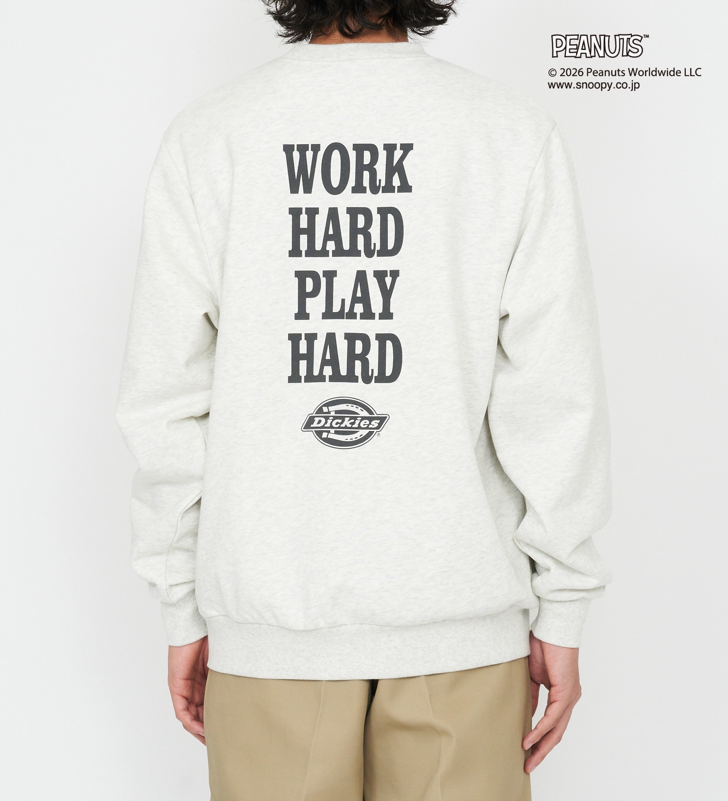 Dickies(ディッキーズ)のピーナッツ クルーネックスウェット スヌーピー|トップス/スウェット/メンズ|ヘザ－グレー