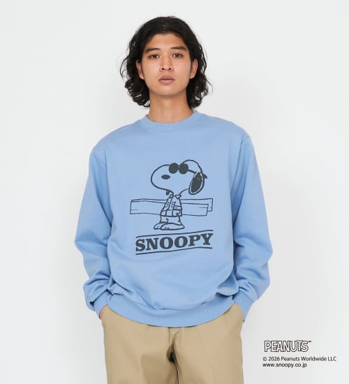 Dickies(ディッキーズ)のピーナッツ クルーネックスウェット スヌーピー|トップス/スウェット/メンズ|ブルー