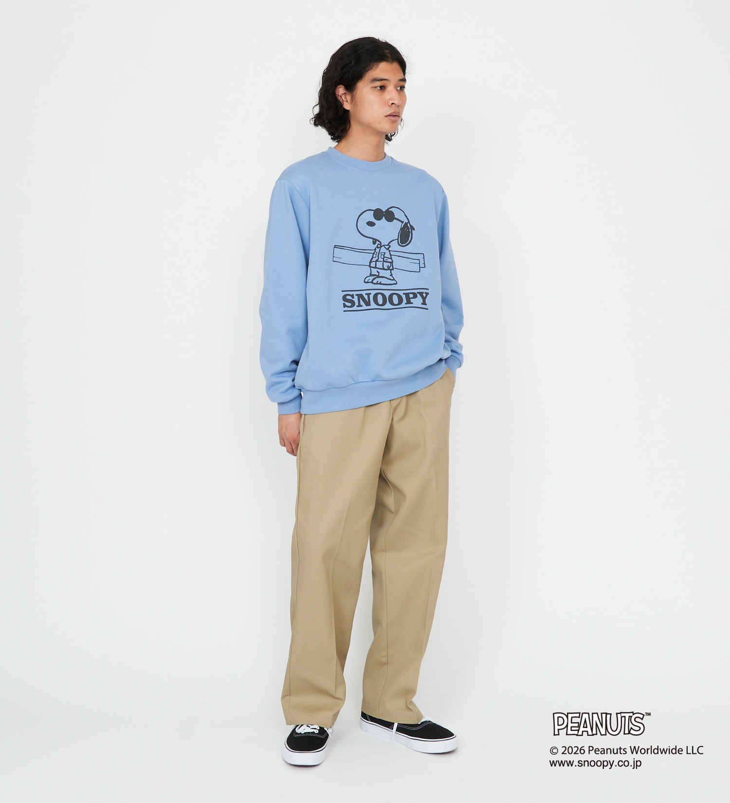 Dickies(ディッキーズ)のピーナッツ クルーネックスウェット スヌーピー|トップス/スウェット/メンズ|ブルー