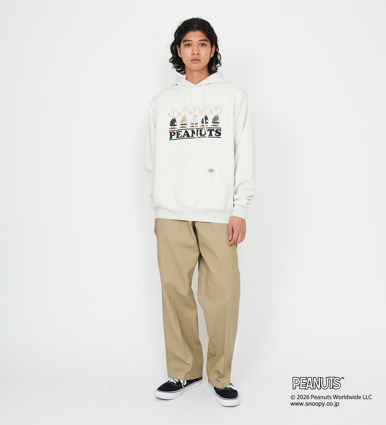 Dickies(ディッキーズ)のピーナッツ フーディ チャーリー ブラウン|トップス/パーカー/メンズ|ヘザ－グレー