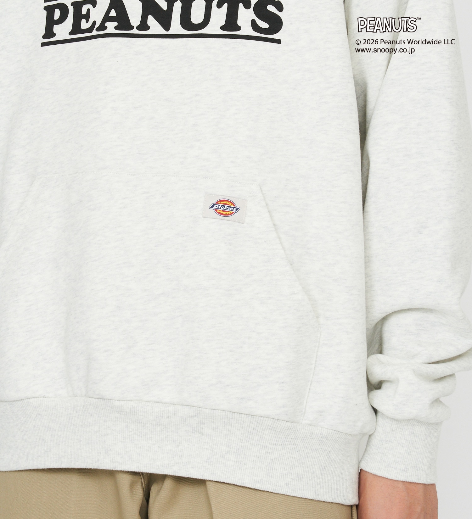 Dickies(ディッキーズ)のピーナッツ フーディ チャーリー ブラウン|トップス/パーカー/メンズ|ヘザ－グレー