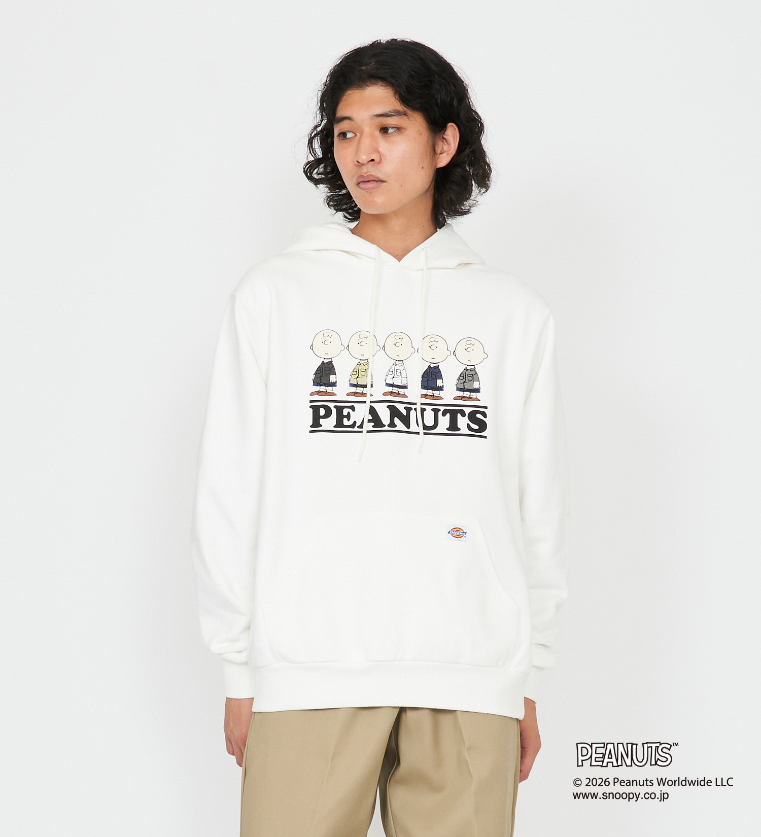 Dickies(ディッキーズ)のピーナッツ フーディ チャーリー ブラウン|トップス/パーカー/メンズ|ホワイト