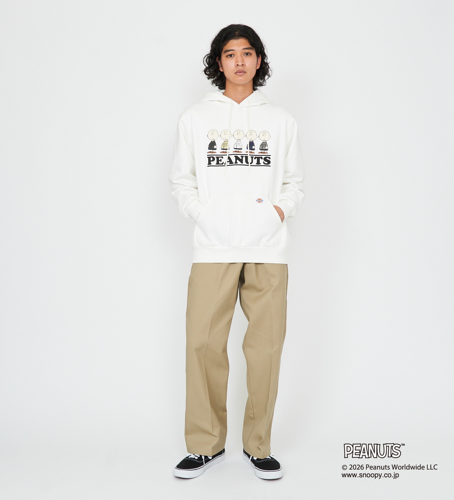 Dickies(ディッキーズ)のピーナッツ フーディ チャーリー ブラウン|トップス/パーカー/メンズ|ホワイト