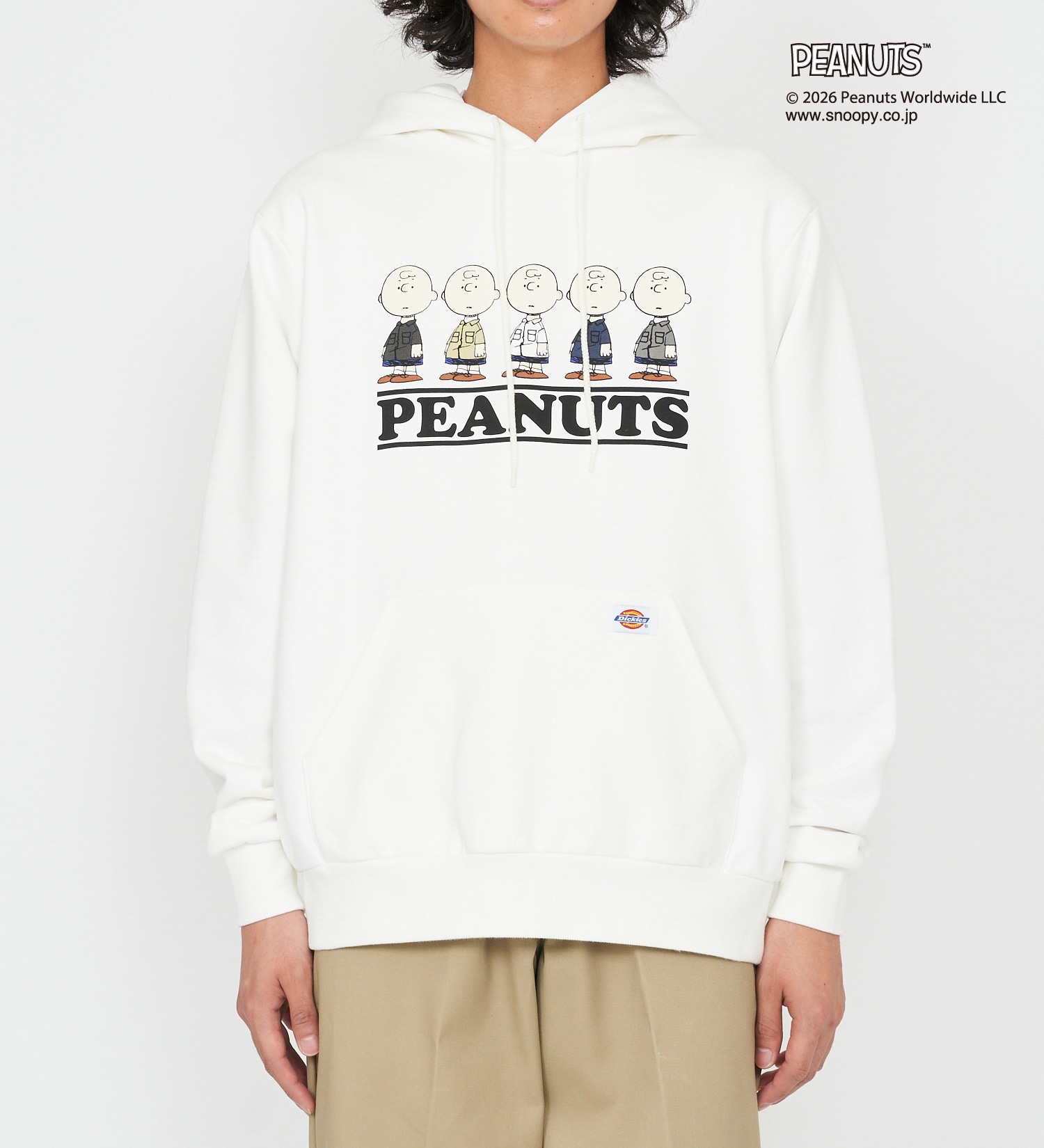 Dickies(ディッキーズ)のピーナッツ フーディ チャーリー ブラウン|トップス/パーカー/メンズ|ホワイト