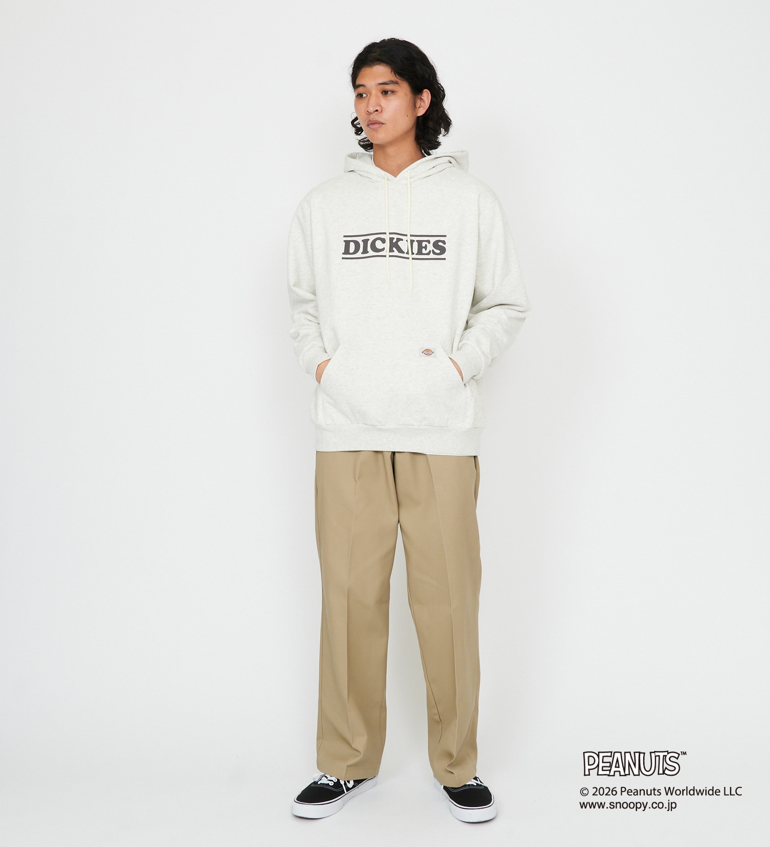 Dickies(ディッキーズ)のピーナッツ フーディ オールキャラクター|トップス/パーカー/メンズ|ヘザ-グレー