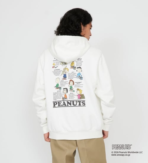 Dickies(ディッキーズ)のピーナッツ フーディ オールキャラクター|トップス/パーカー/メンズ|ホワイト