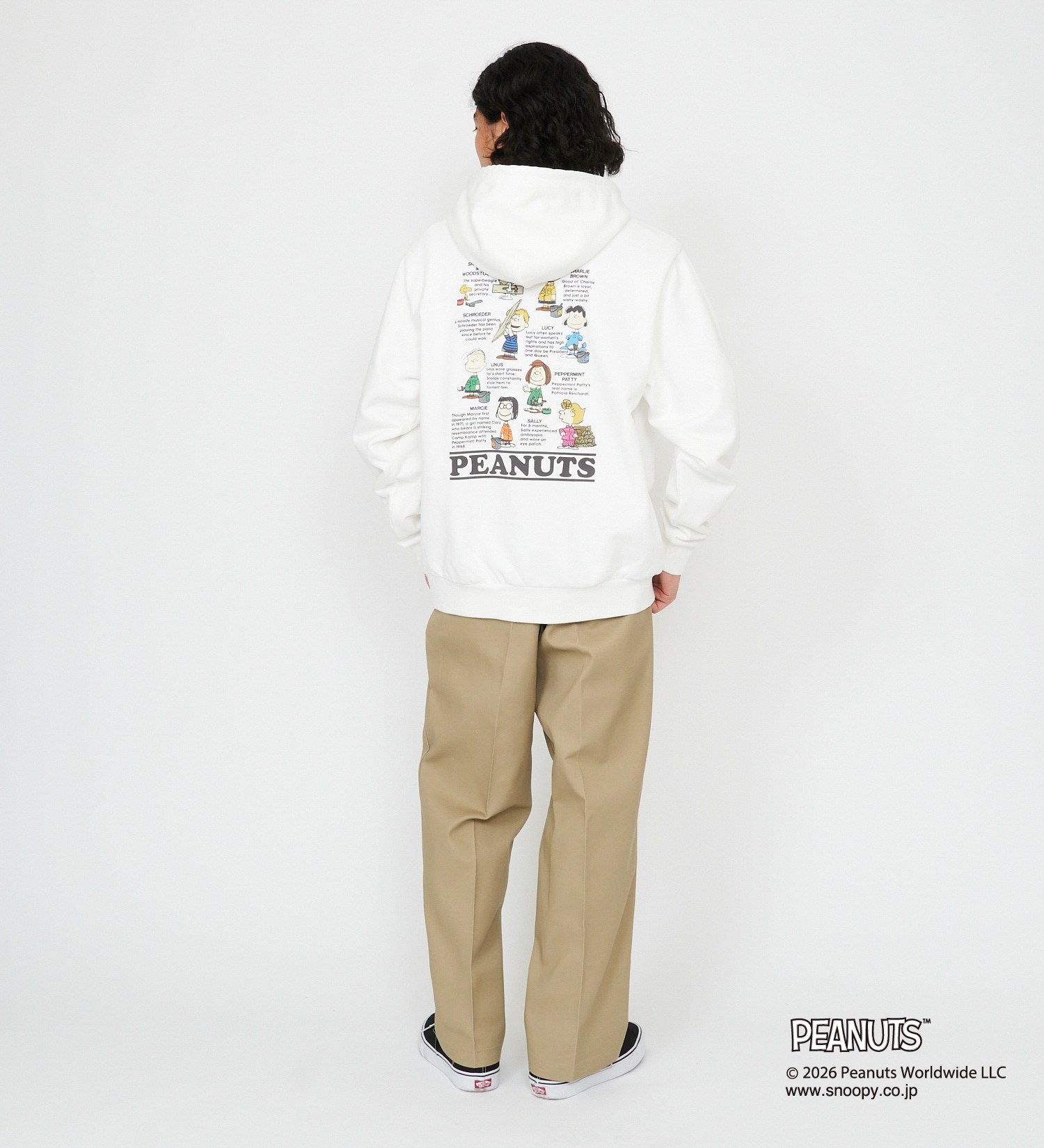 Dickies(ディッキーズ)のピーナッツ フーディ オールキャラクター|トップス/パーカー/メンズ|ホワイト