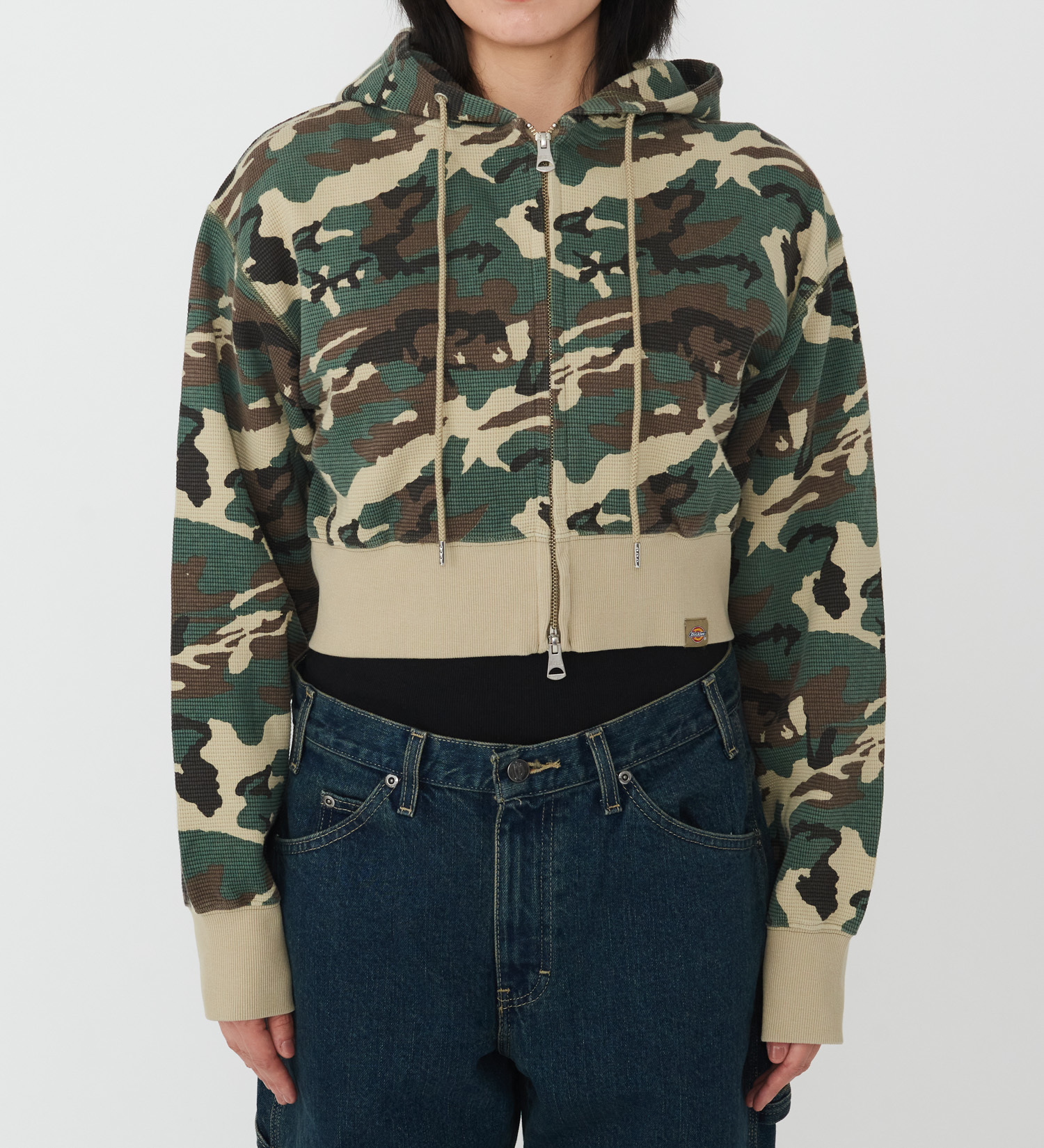 Dickies(ディッキーズ)のレディース サーマルショートフーディー|トップス/パーカー/レディース|カモフラージュ