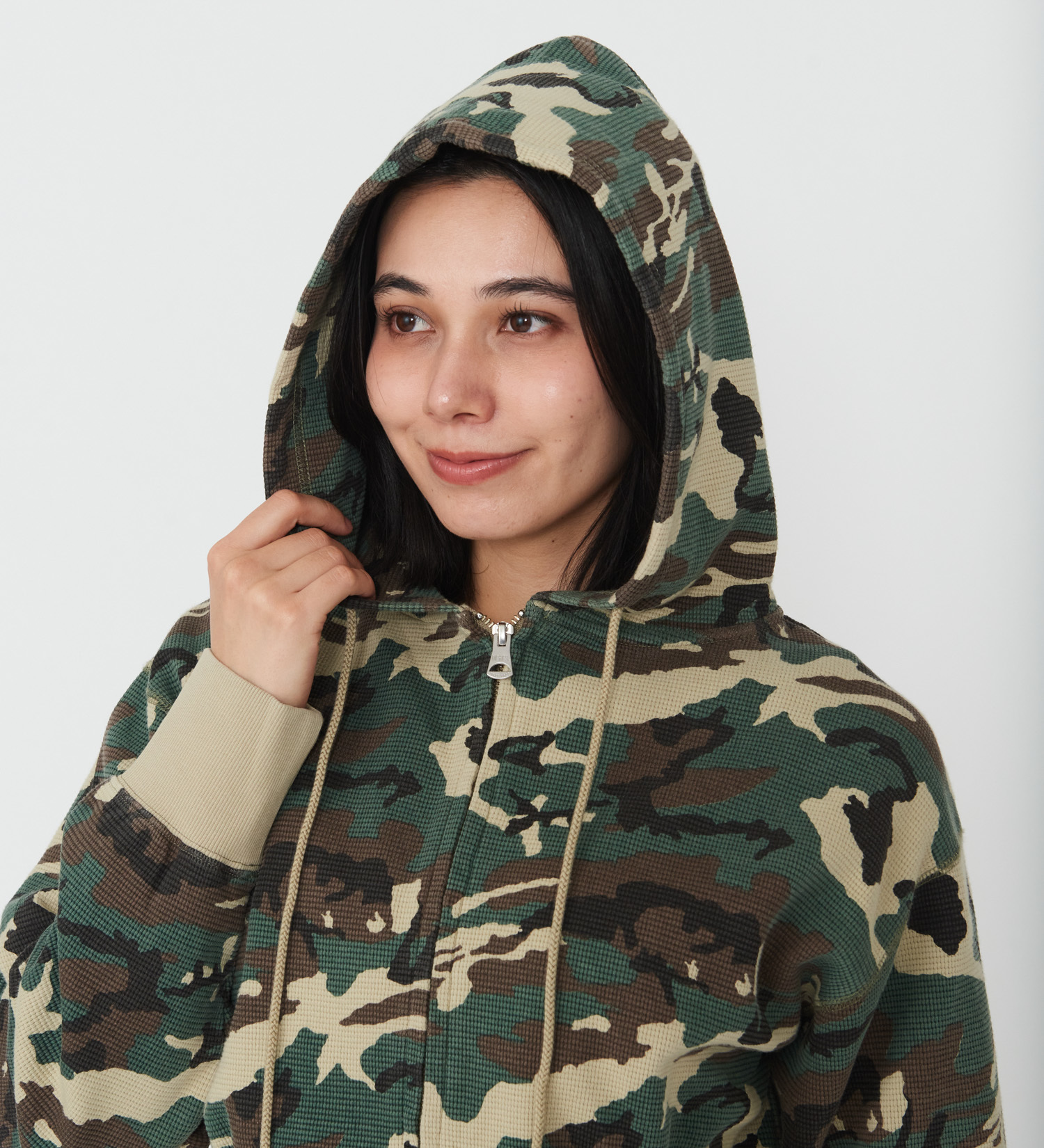 Dickies(ディッキーズ)のレディース サーマルショートフーディー|トップス/パーカー/レディース|カモフラージュ