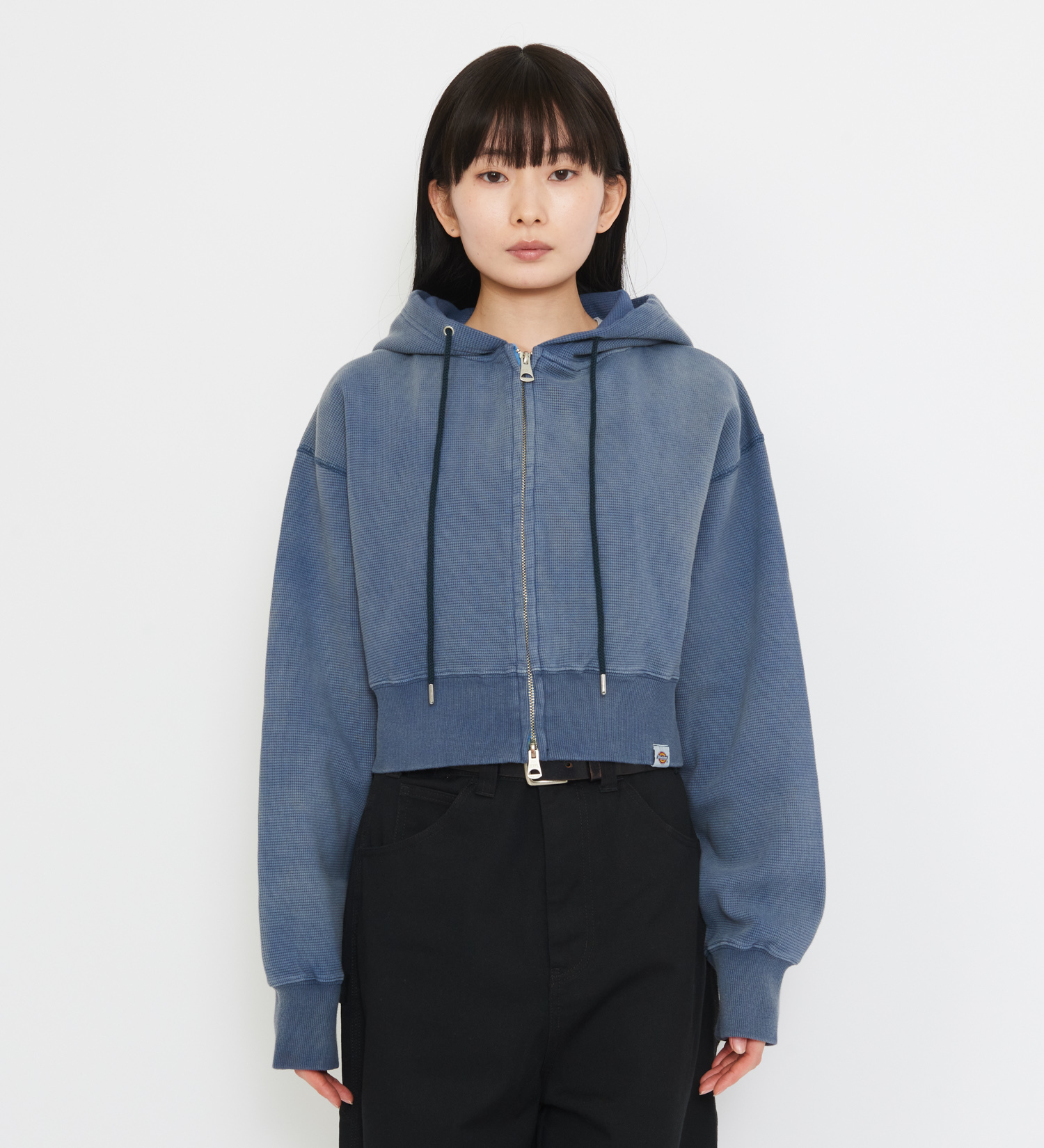 Dickies(ディッキーズ)のレディース サーマルショートフーディー|トップス/パーカー/レディース|ライトブルー