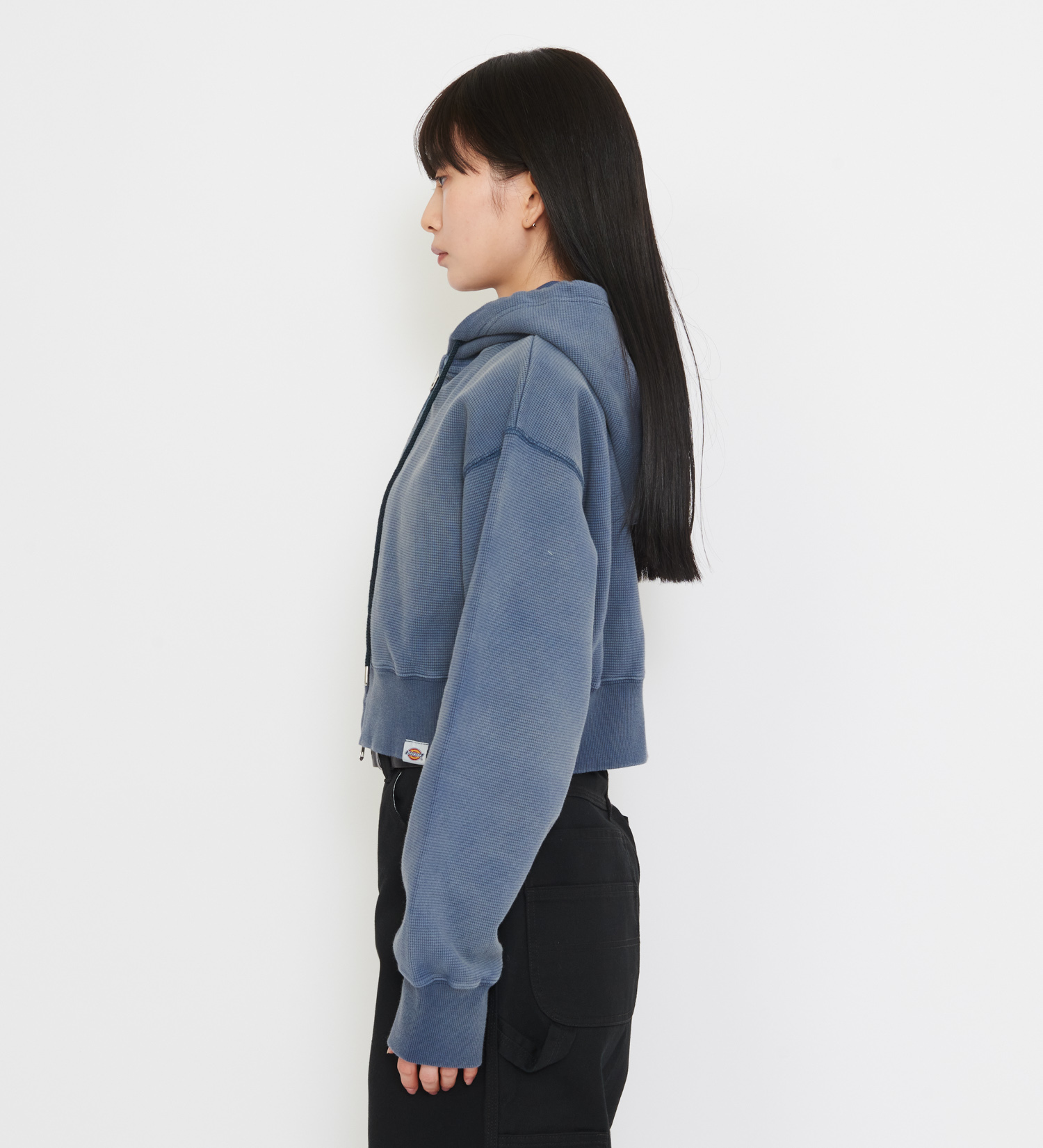 Dickies(ディッキーズ)のレディース サーマルショートフーディー|トップス/パーカー/レディース|ライトブルー